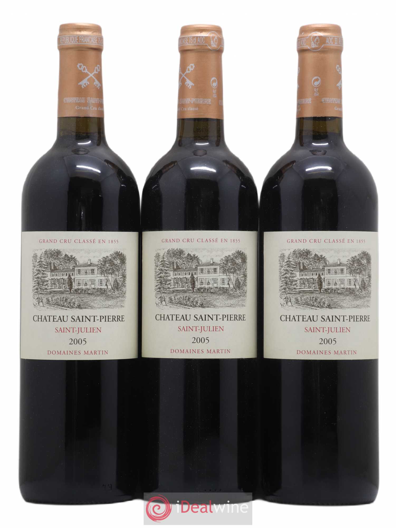 Château Saint-Pierre 2005 - Lot de 3 bouteilles - 0