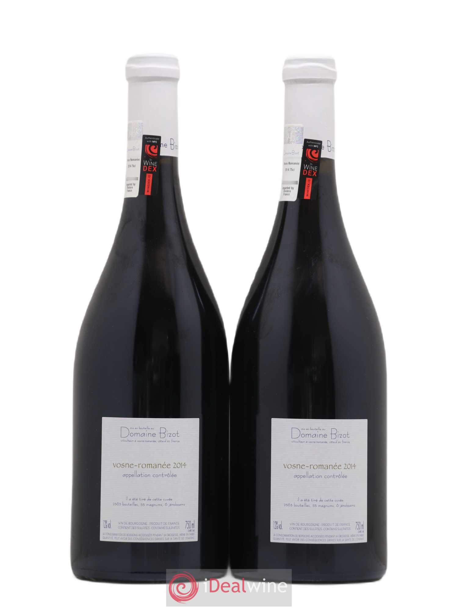 Vosne-Romanée Bizot (Domaine) 2014 - Lot de 2 bouteilles - 1