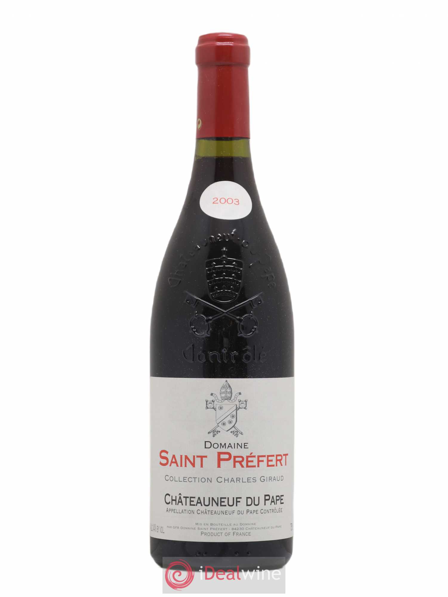 Châteauneuf-du-Pape Collection Charles Giraud Domaine Saint-Préfert 2003 - Lot de 1 bouteille - 0