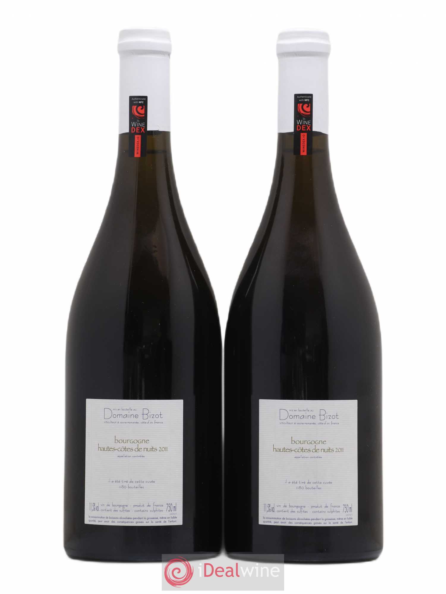Hautes-Côtes de Nuits Bizot (Domaine) 2011 - Lot de 2 bouteilles - 1