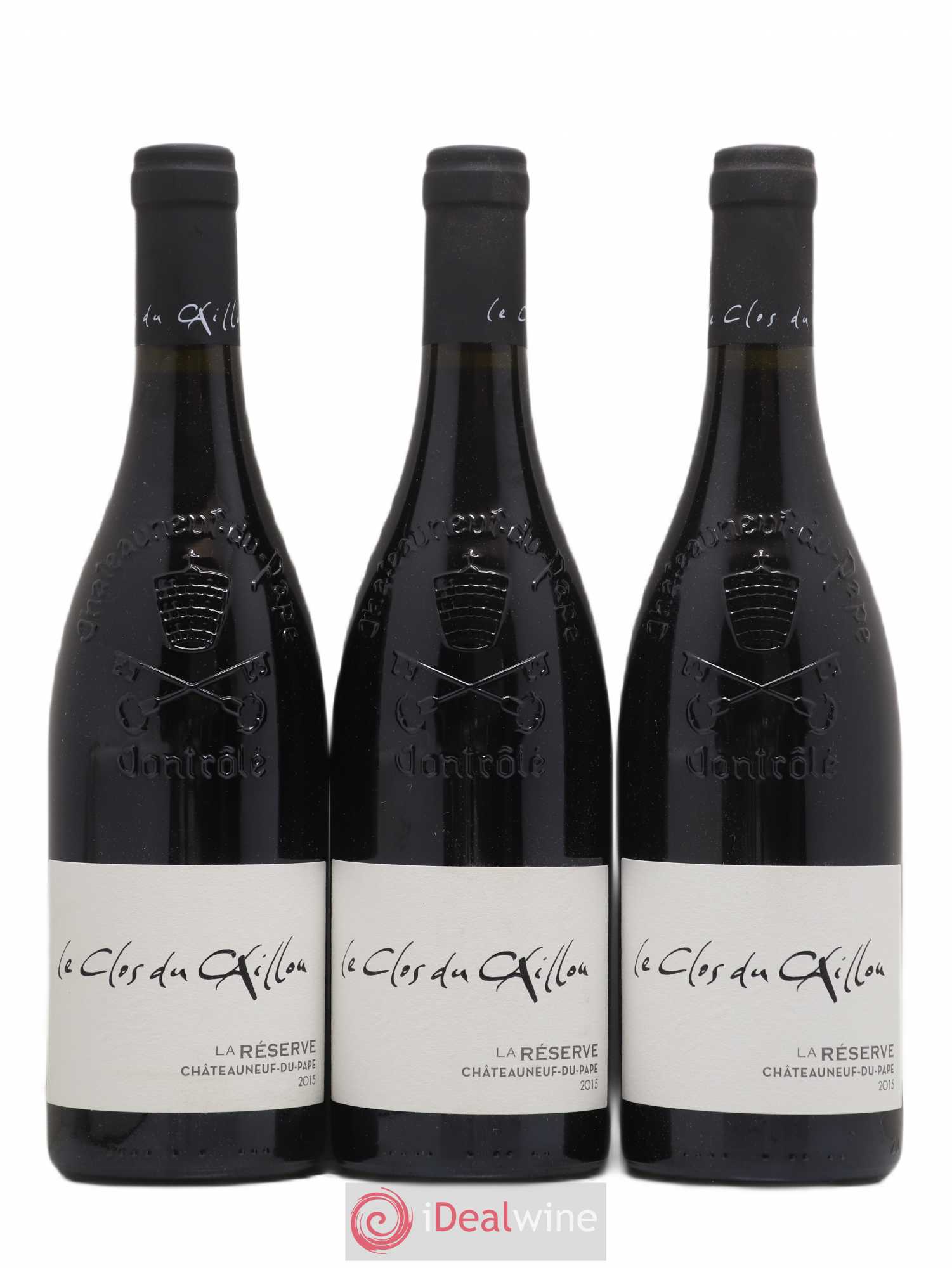 Châteauneuf-du-Pape Domaine Le Clos du Caillou Réserve Sylvie Vacheron La réserve 2015 - Lot de 3 bouteilles - 0