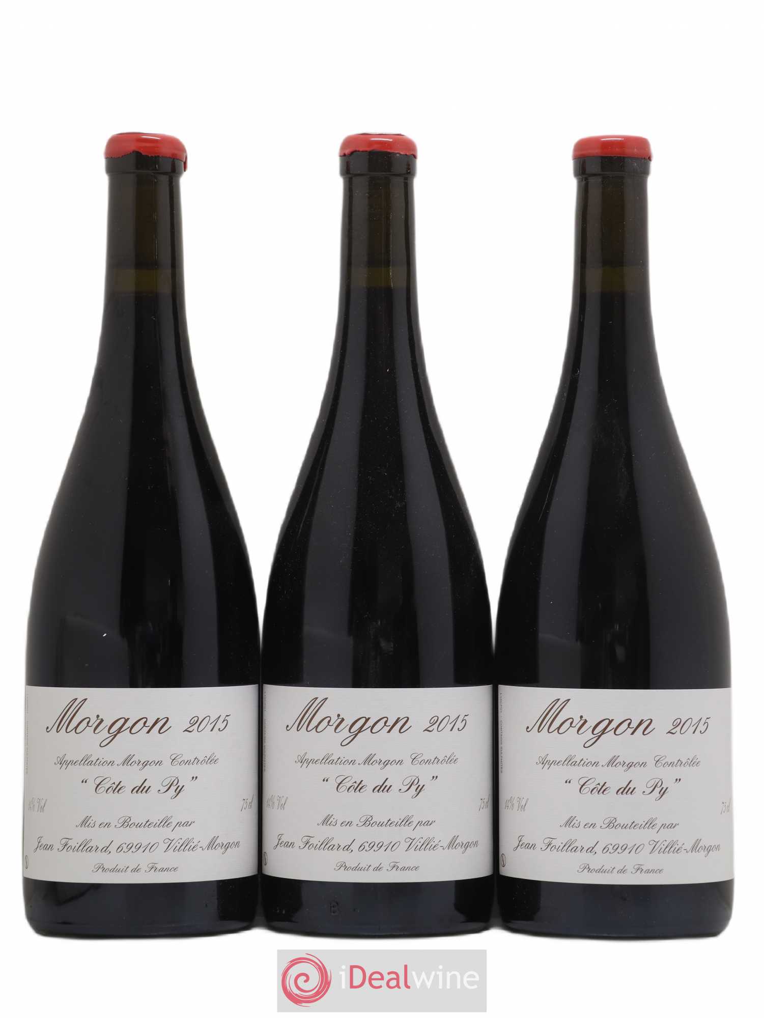 Morgon Côte du Py Jean Foillard 2015 - Lot de 3 bouteilles - 0