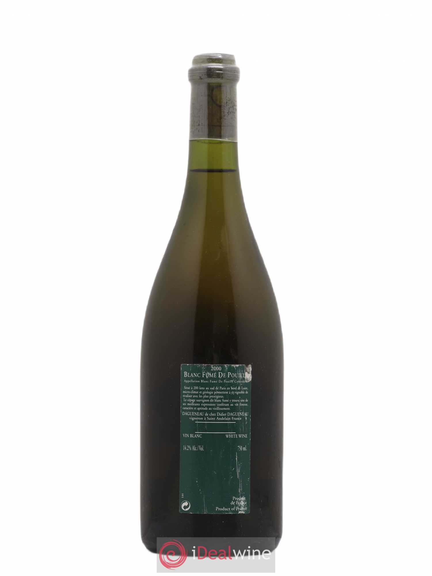 Vin de France (anciennement Pouilly-Fumé) Silex Dagueneau (Domaine Didier - Louis-Benjamin) 2000 - Lot de 1 bouteille - 1