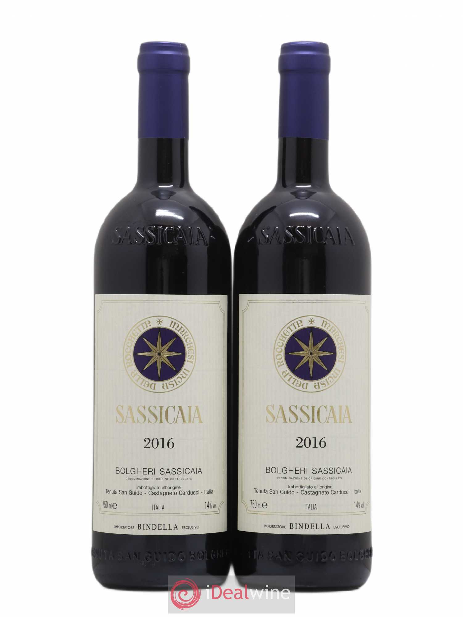 Bolgheri DOC Sassicaia Tenuta San Guido 2016 - Lot de 2 bouteilles - 0