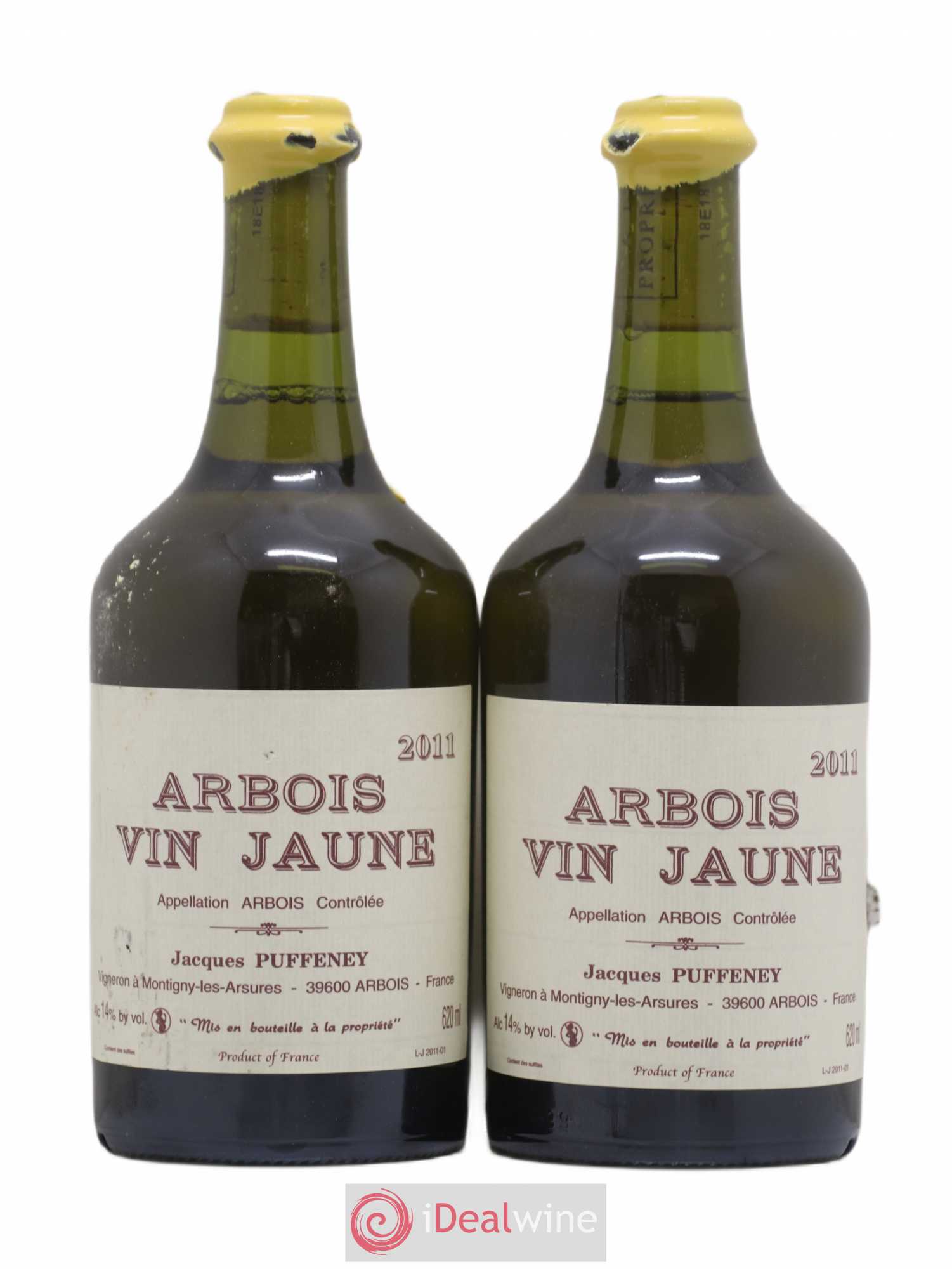 Arbois Vin Jaune Jacques Puffeney 2011 - Lot de 2 bouteilles - 0