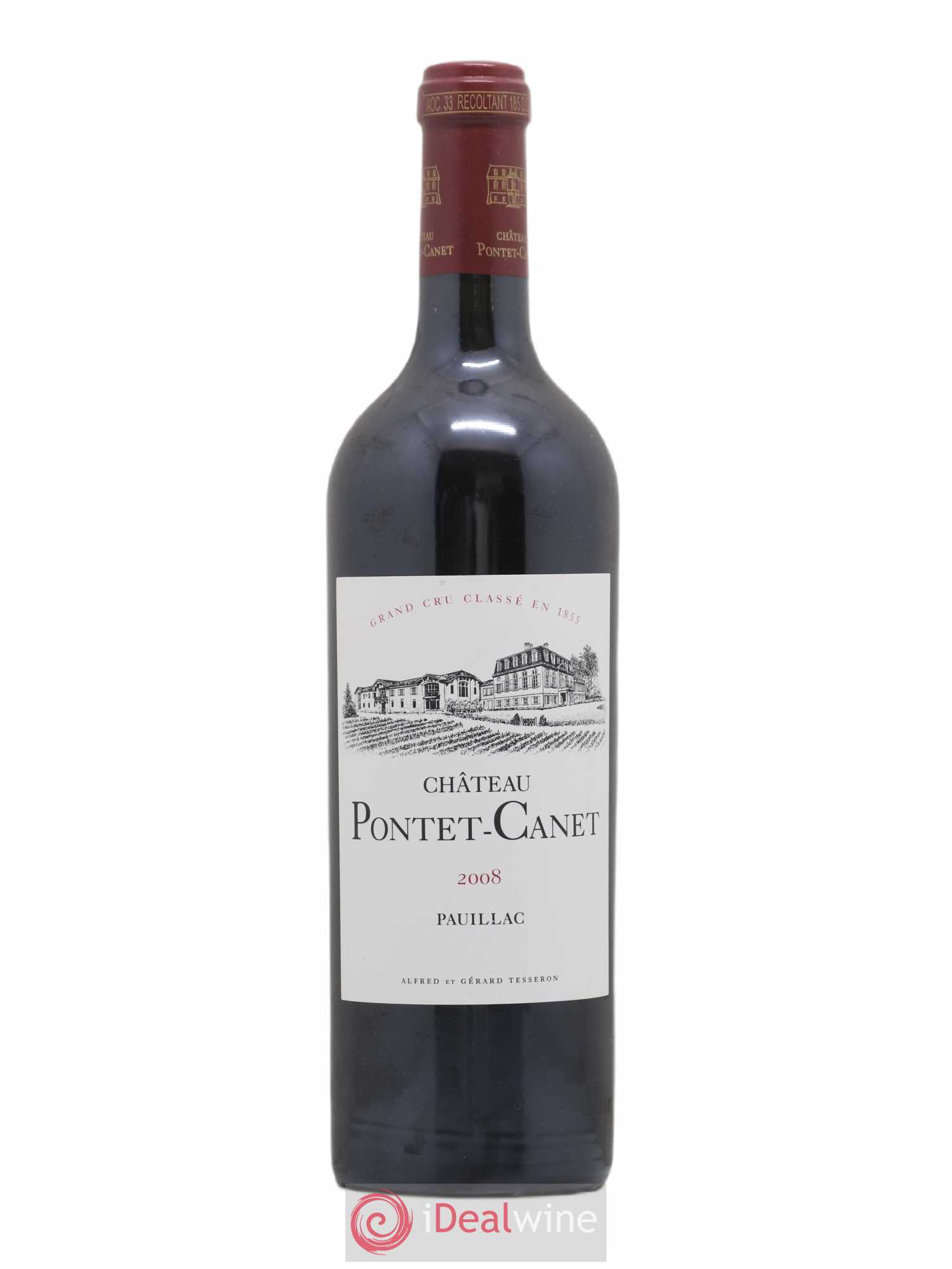 Château Pontet Canet 5ème Grand Cru Classé 2008 - Lot de 1 bouteille - 0