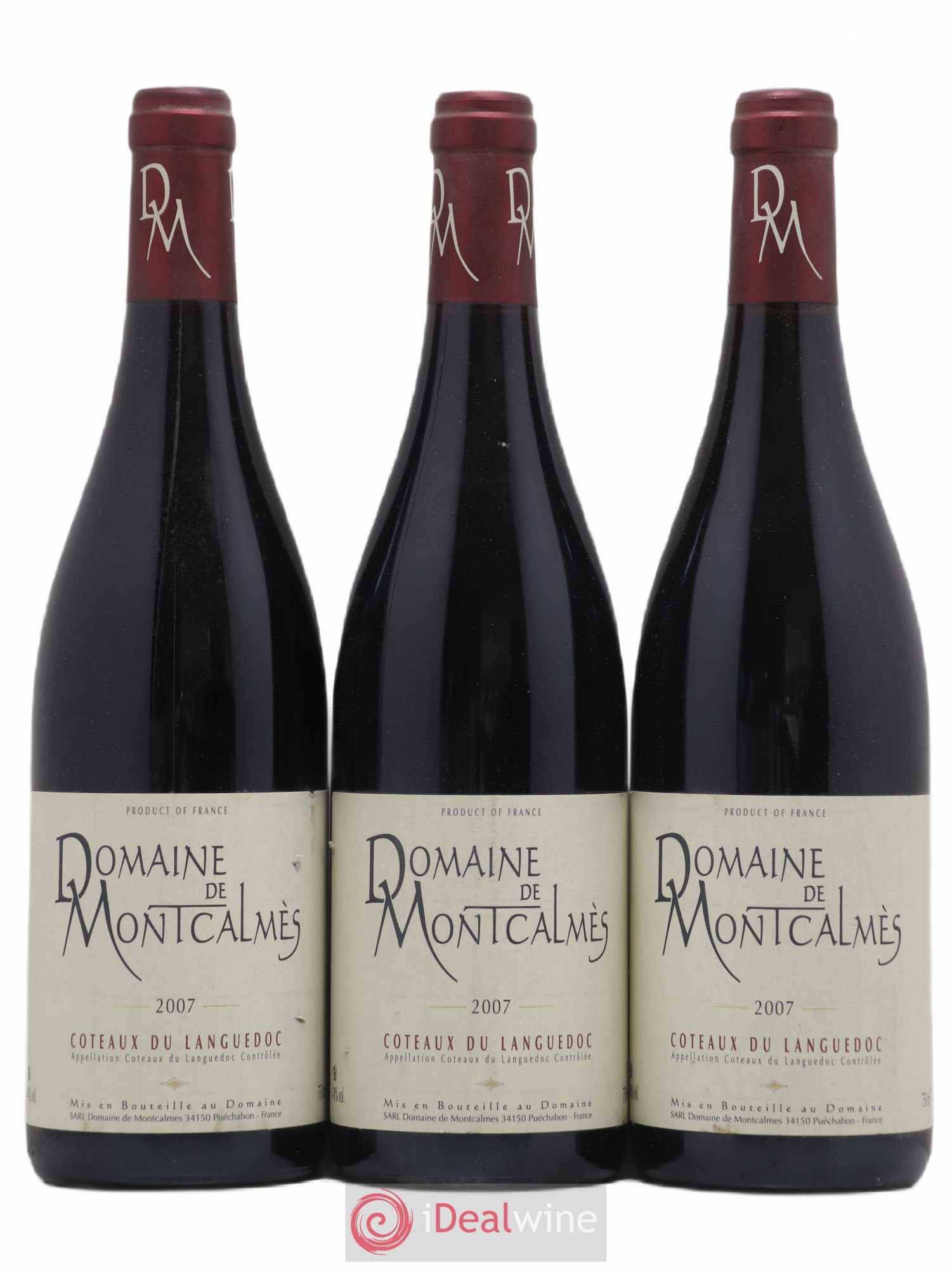 Terrasses du Larzac Domaine de Montcalmès Frédéric Pourtalié 2007 - Lot de 3 bouteilles - 0