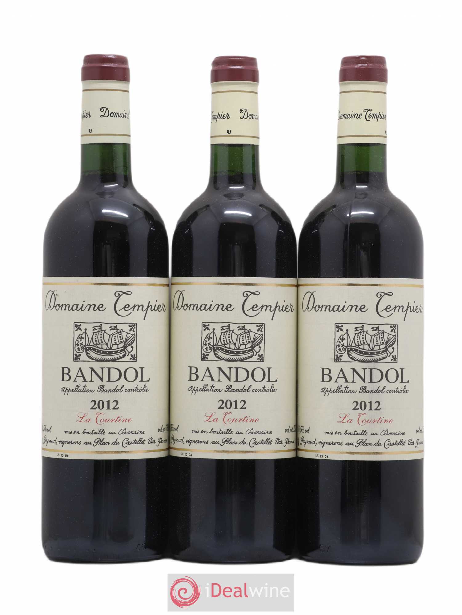 Bandol Domaine Tempier La Tourtine Famille Peyraud 2012 - Lot de 3 bouteilles - 0
