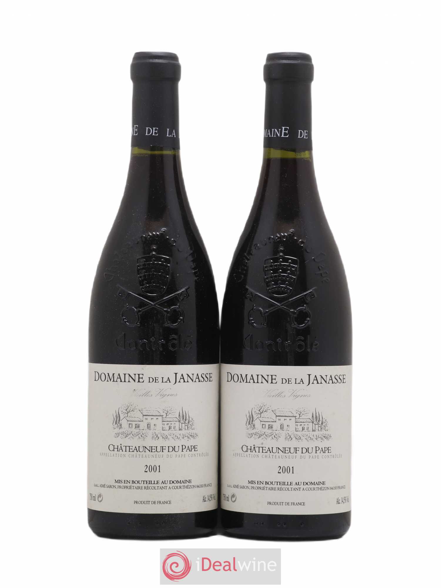 Châteauneuf-du-Pape Cuvée Vieilles Vignes La Janasse (Domaine de) 2001 - Lot de 2 bouteilles - 0