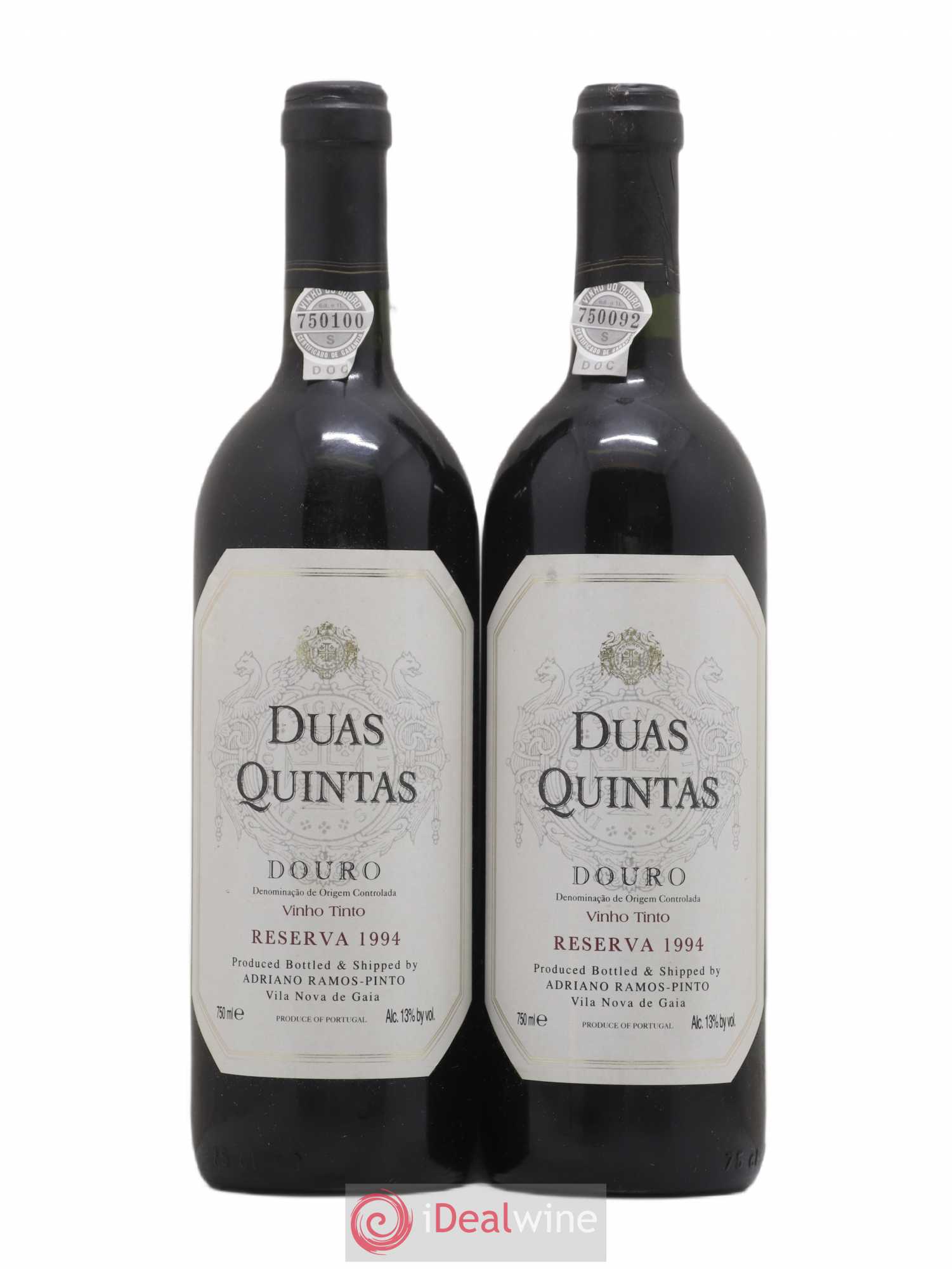 Douro Dua Quintas Duro Vino Tinto Ramos Pinto Riserva 1994 - Posten von 2 Flaschen - 0