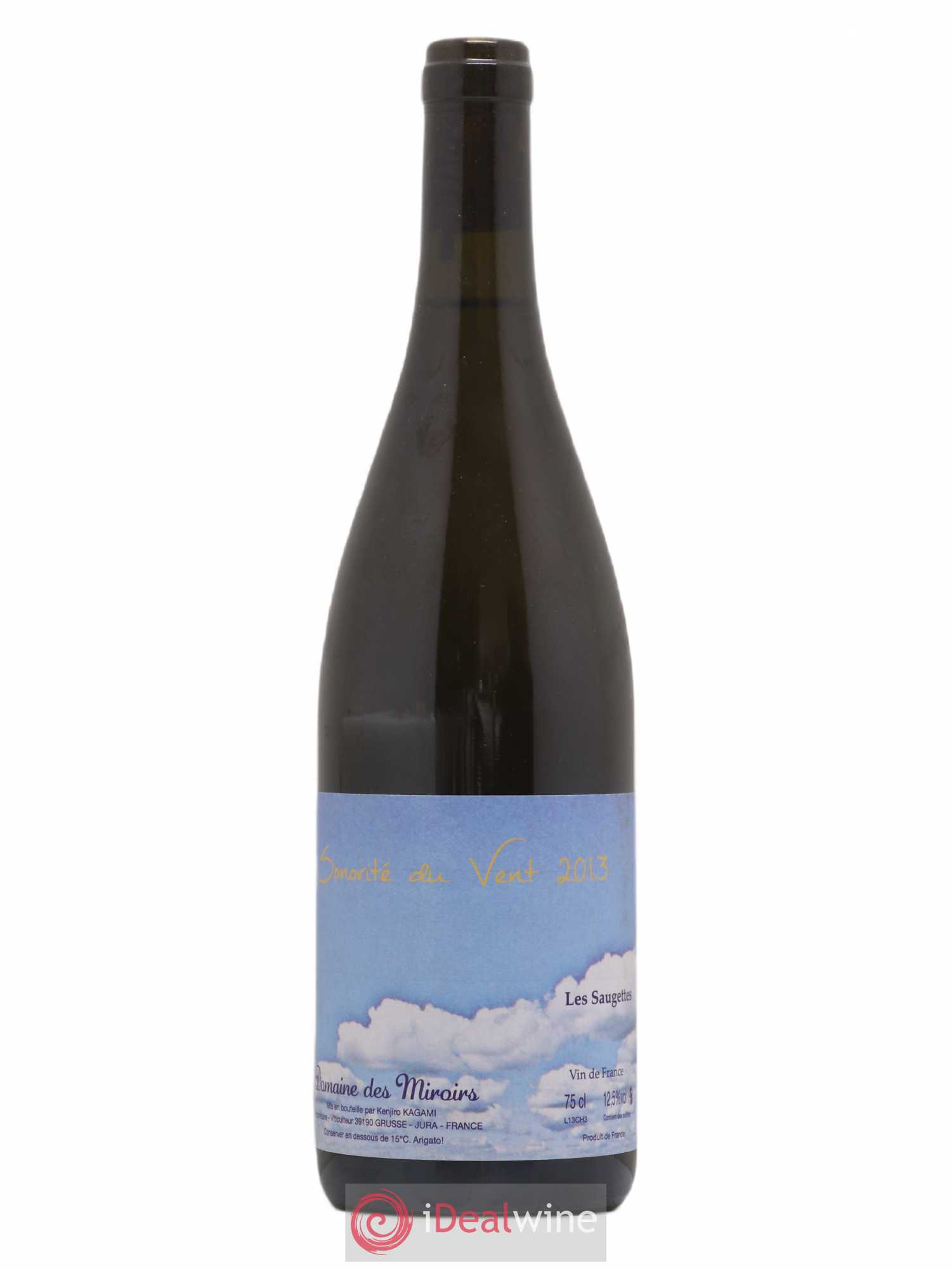 Vin de France Sonorité du vent Les saugettes Kenjiro Kagami - Domaine des Miroirs 2013 - Lot de 1 bouteille - 0