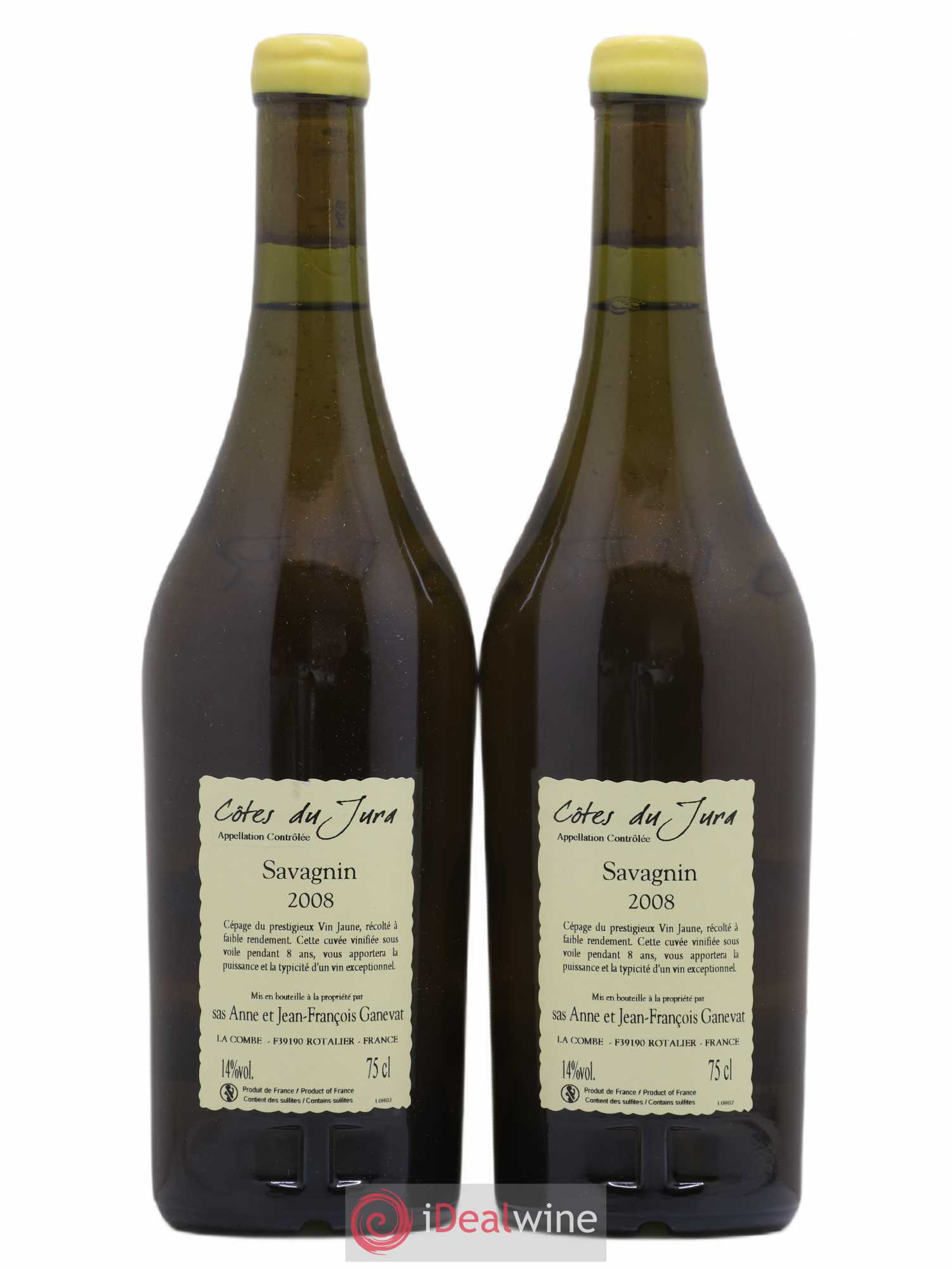 Côtes du Jura Cuvée Prestige Jean-François Ganevat (Domaine) 2008 - Lot de 2 bouteilles - 1