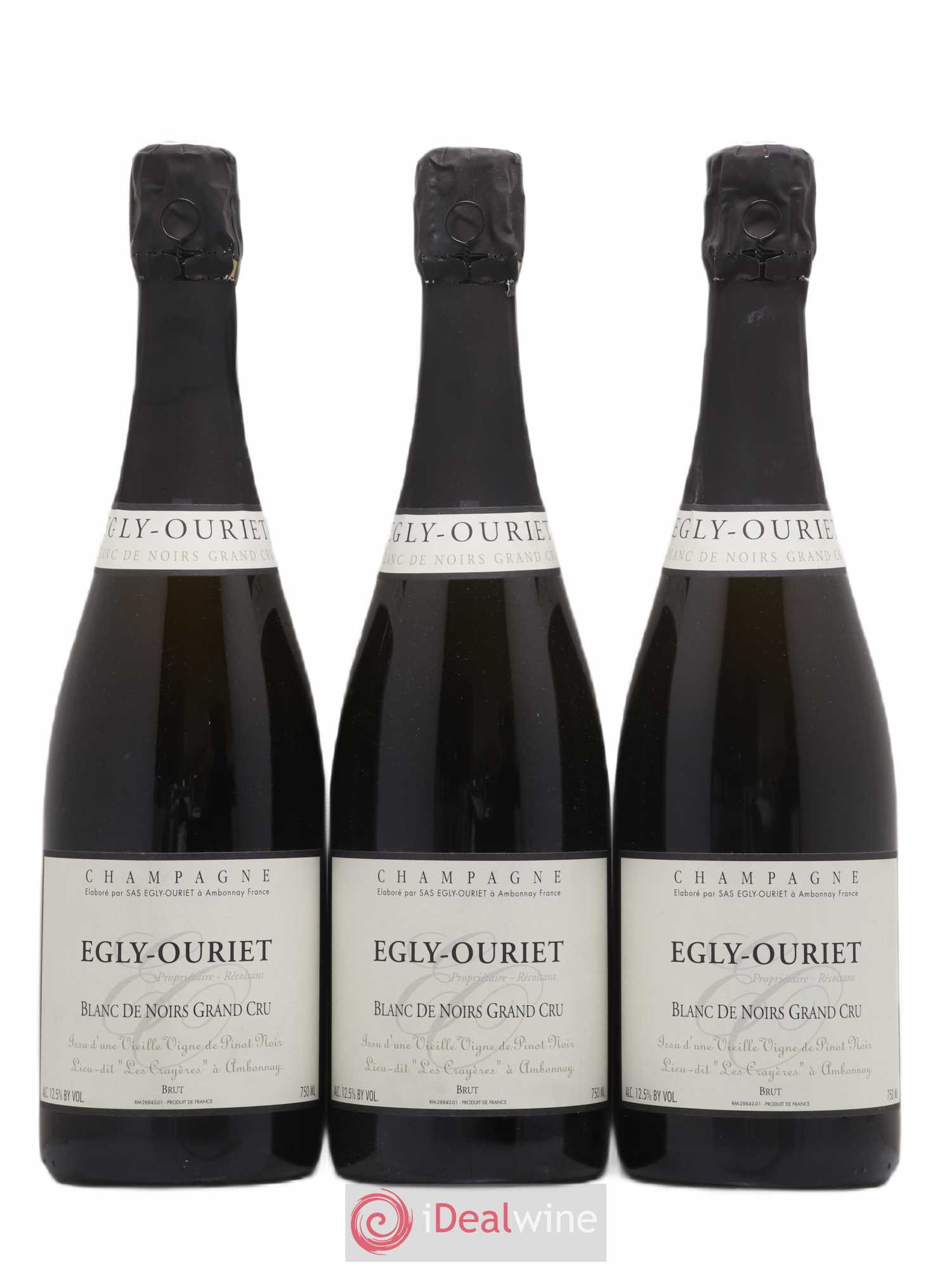 Blanc de Noirs Vieilles Vignes Egly-Ouriet Brut Grand Cru - Lot de 3 bouteilles - 0