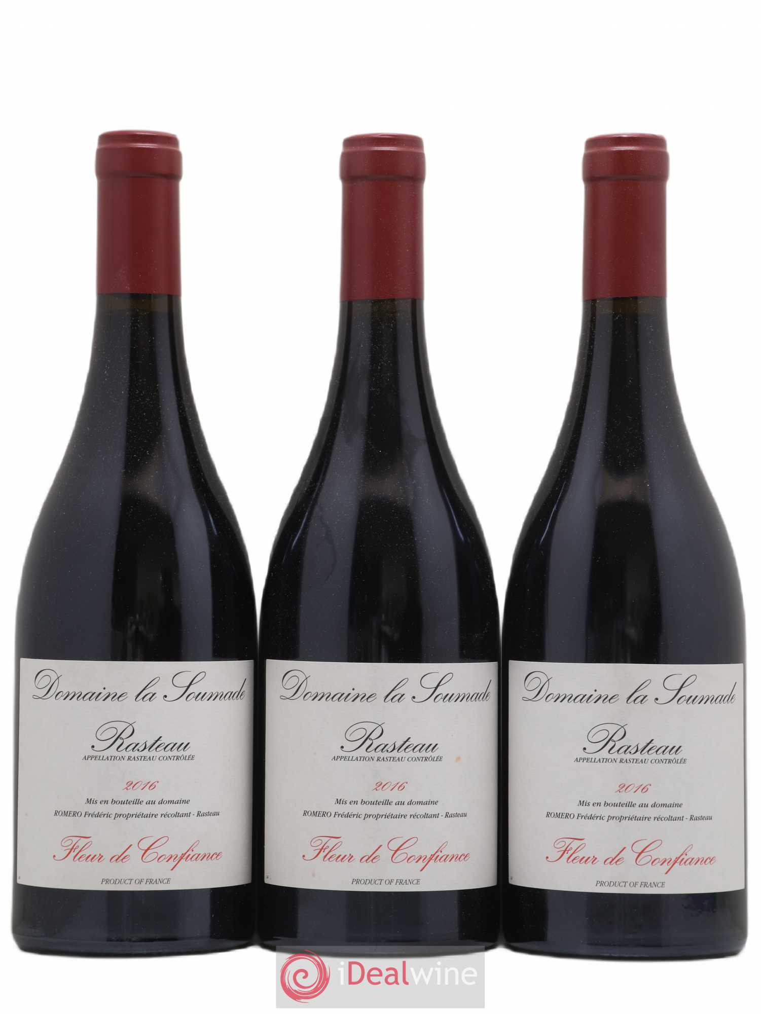 Rasteau Fleur de confiance La Soumade (Domaine) 2016 - Lot de 3 bouteilles - 0