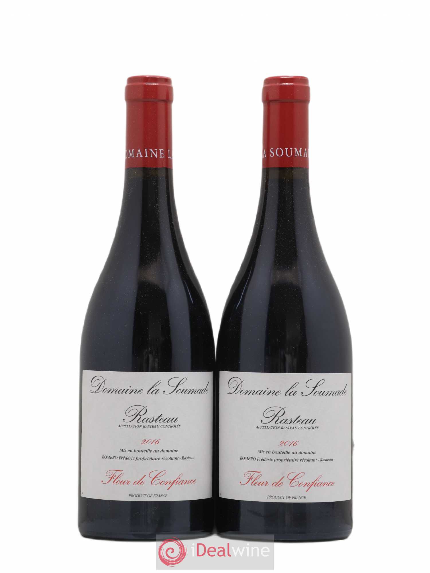 Rasteau Fleur de confiance La Soumade (Domaine) 2016 - Lot de 2 bouteilles - 0