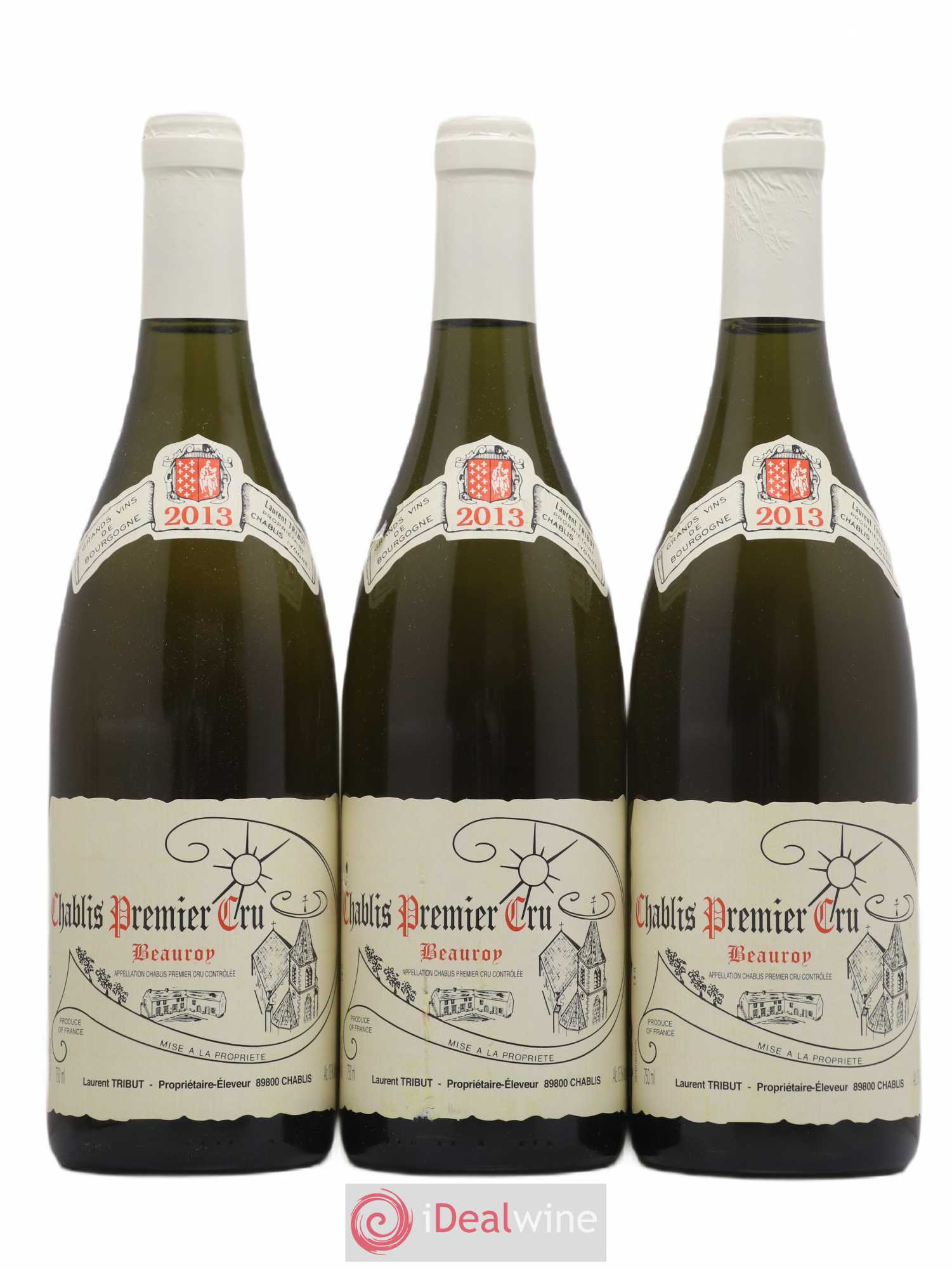 Chablis 1er Cru Beauroy Laurent Tribut 2013 - Lot de 3 bouteilles - 0