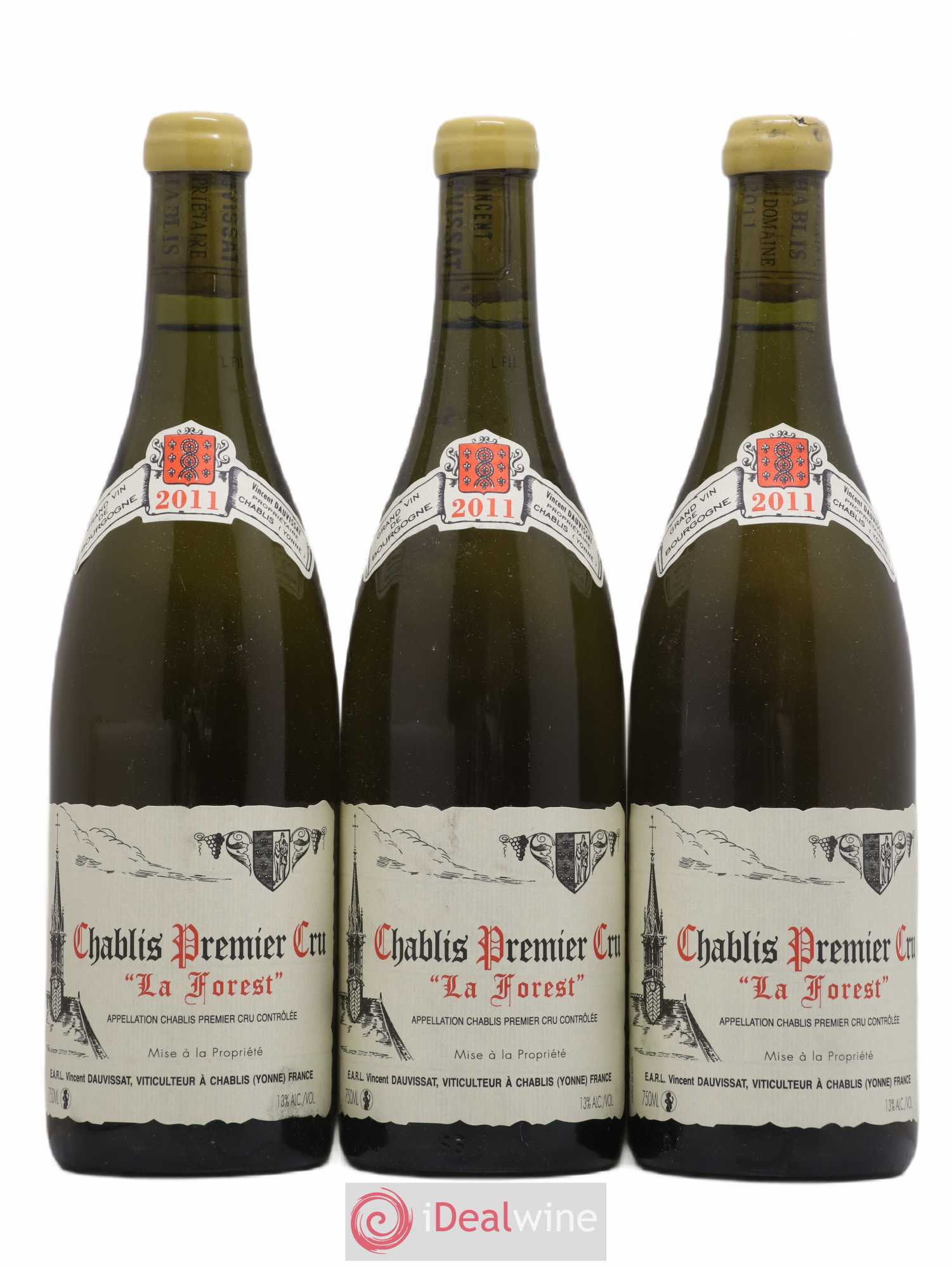 Chablis 1er Cru La Forest Vincent Dauvissat (Domaine) 2011 - Lot de 3 bouteilles - 0