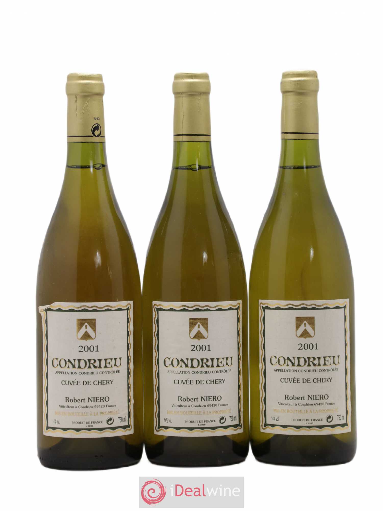 Condrieu Cuvée de Chery Robert Niero 2001 - Posten von 3 Flaschen - 0