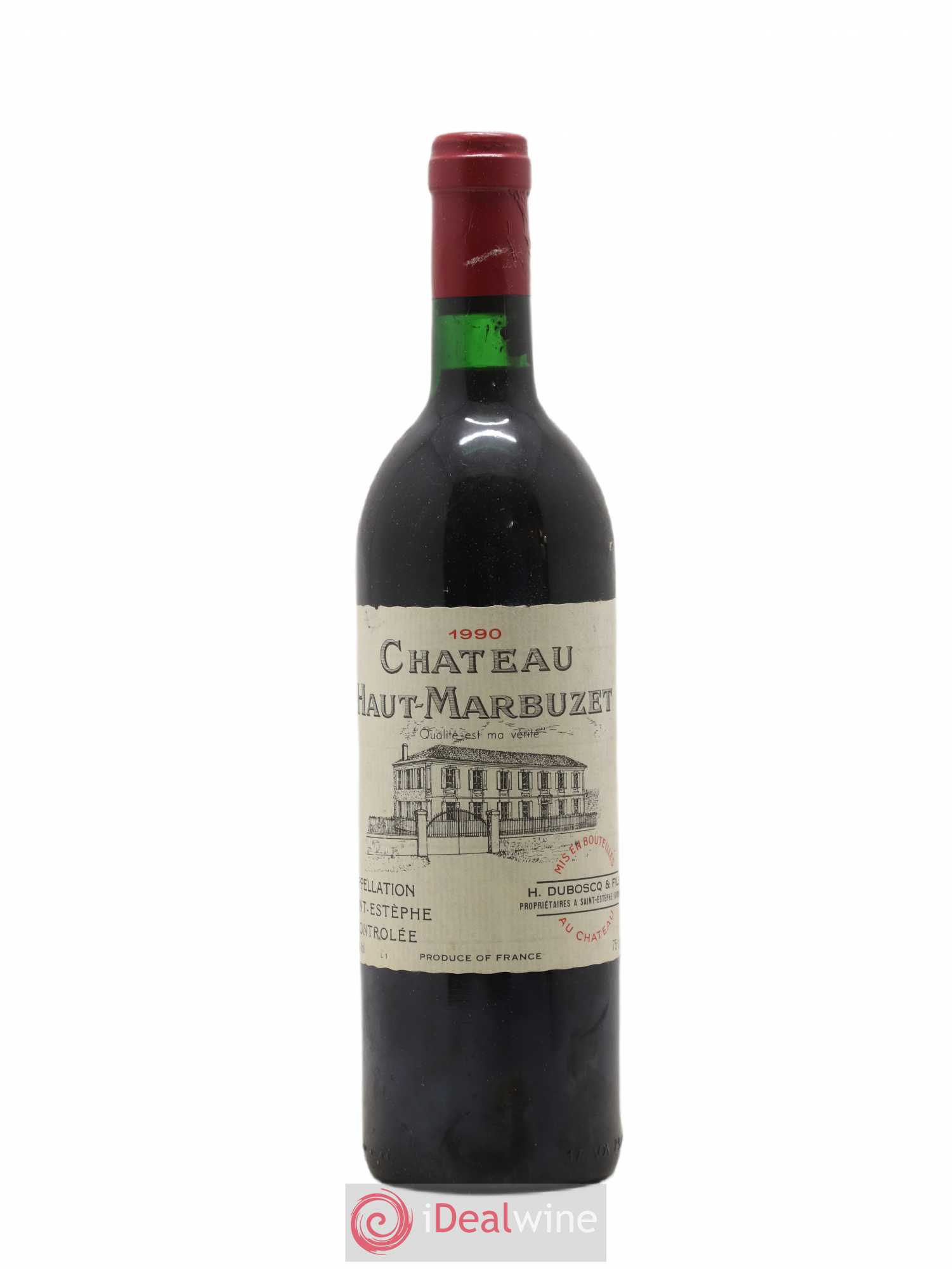 Château Haut Marbuzet 1990 - Lot de 1 bouteille - 0