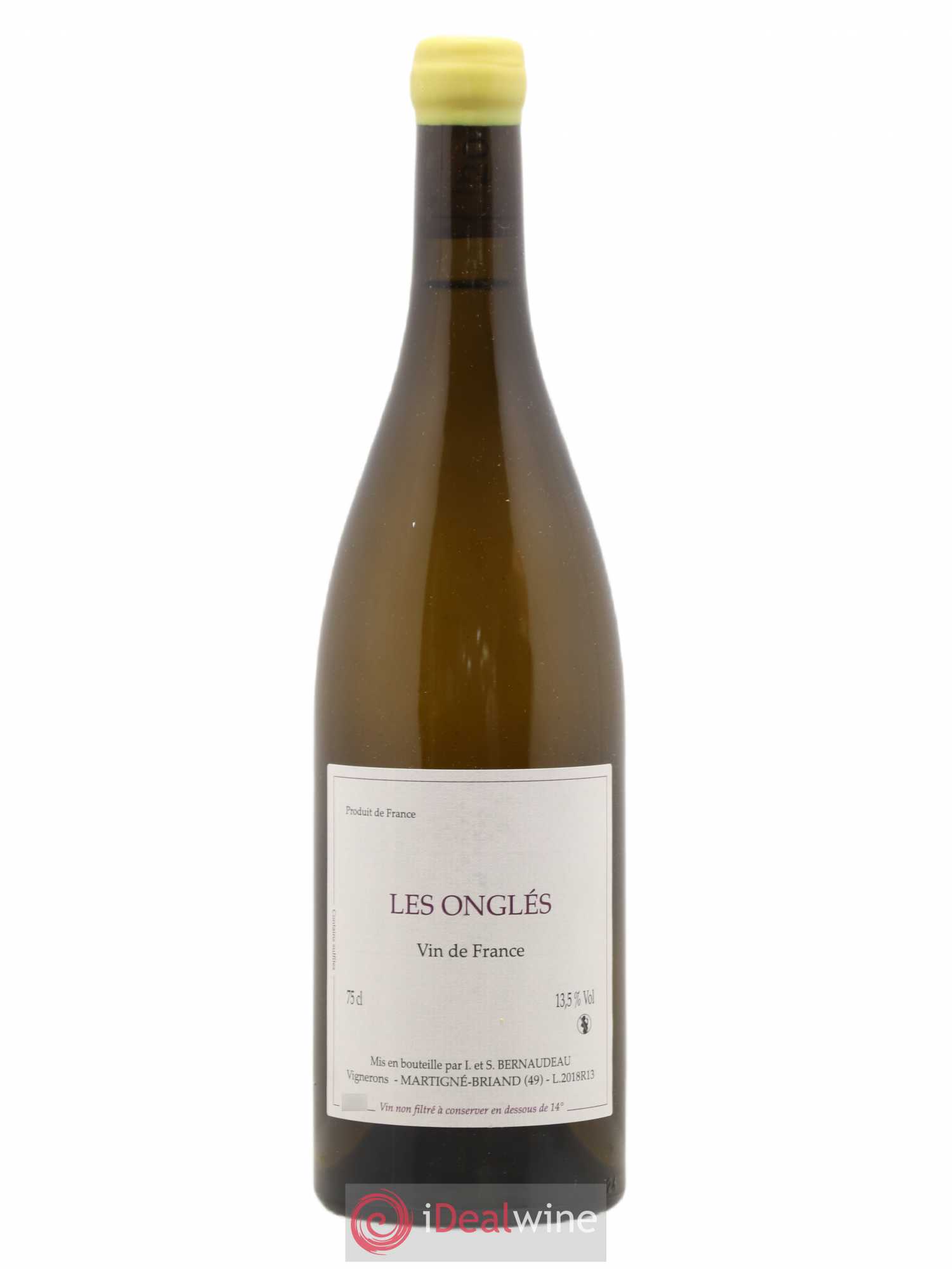 Vin de France Les Onglés Stéphane Bernaudeau 2018 - Lot de 1 bouteille - 0