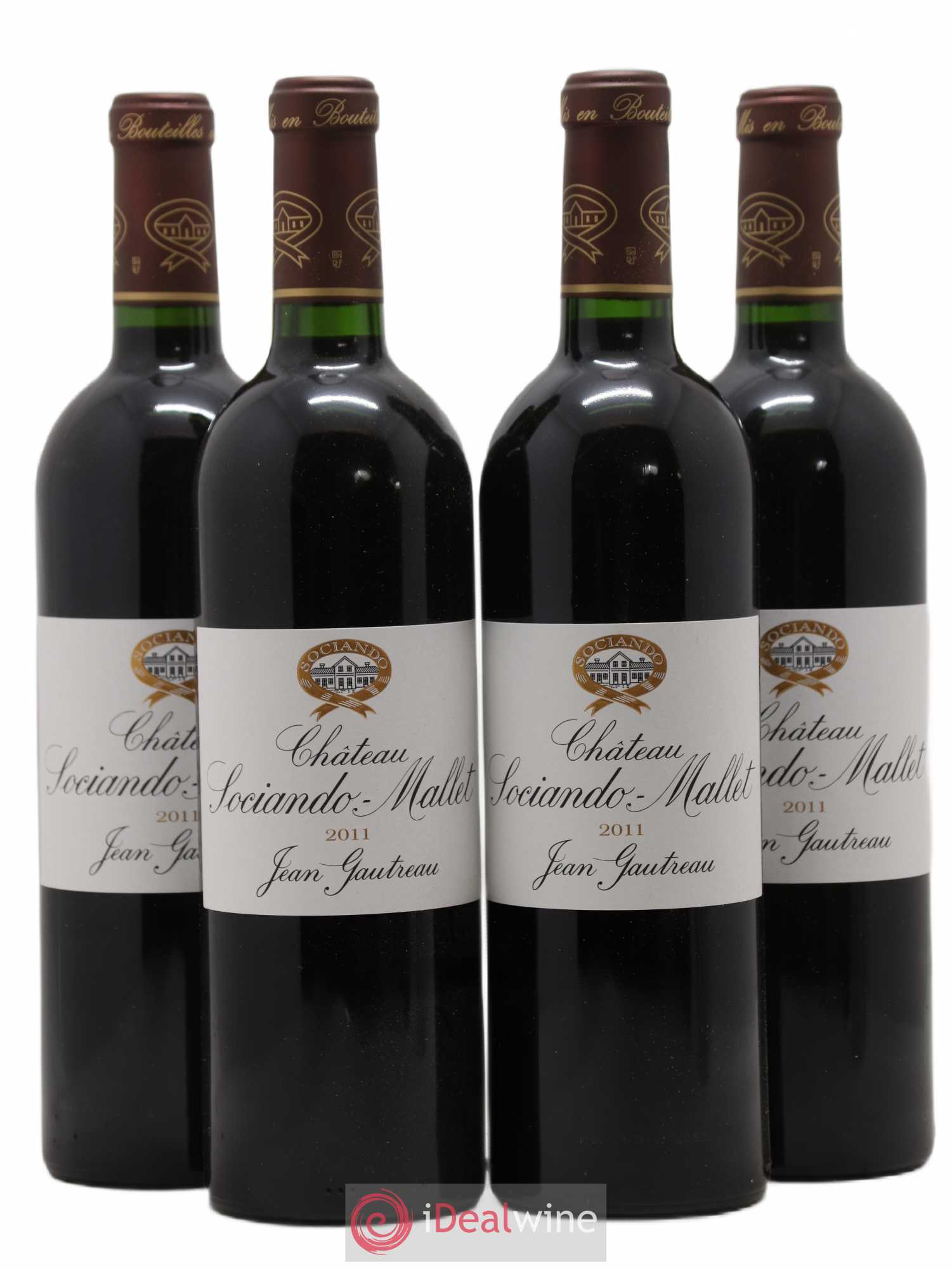 Château Sociando Mallet 2011 - Lot de 4 bouteilles - 0