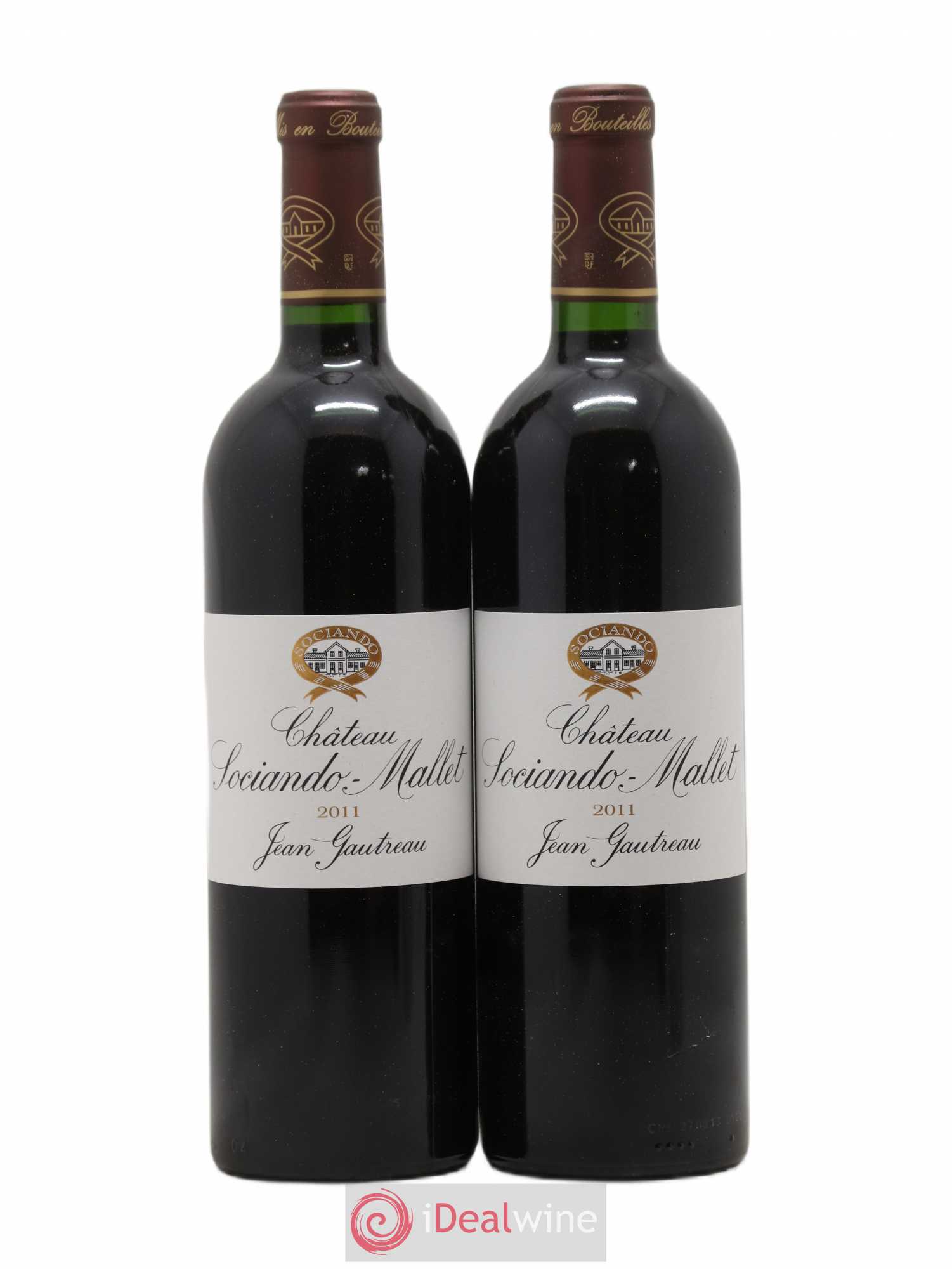Château Sociando Mallet 2011 - Lot de 2 bouteilles - 0