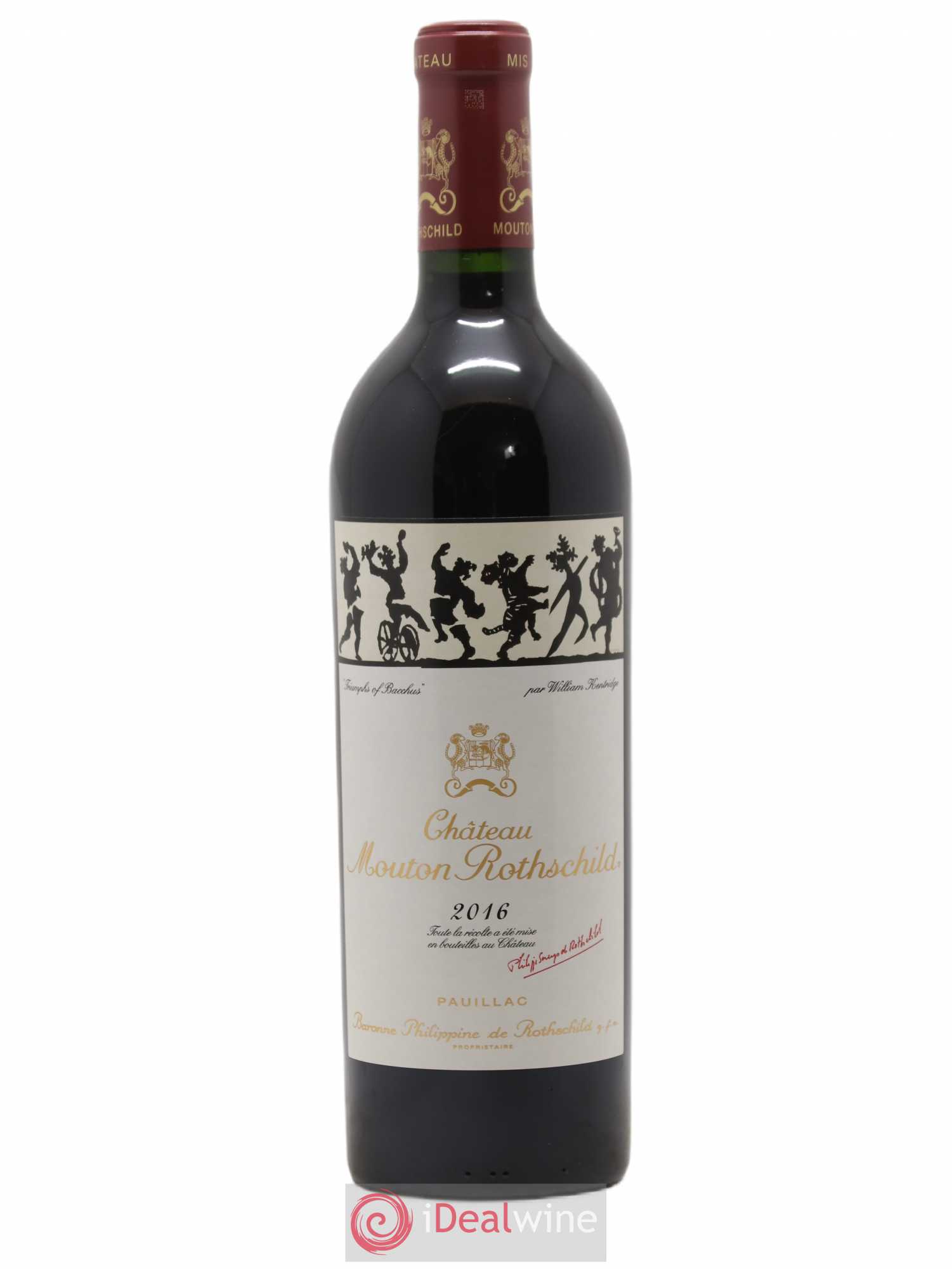 Château Mouton Rothschild 1er Grand Cru Classé 2016 - Lot de 1 bouteille - 0