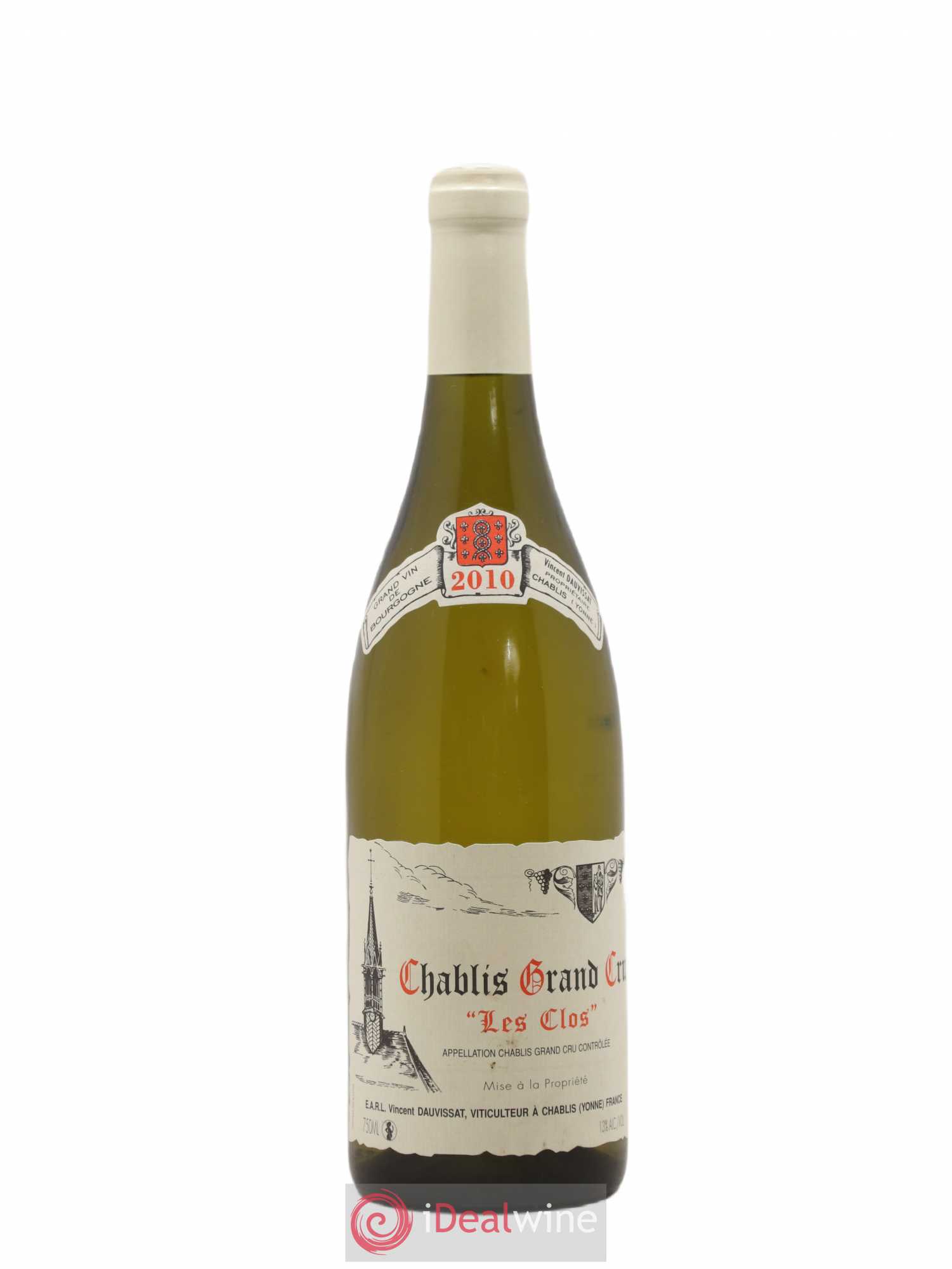 Chablis Grand Cru Les Clos Vincent Dauvissat (Domaine) 2010 - Lot de 1 bouteille - 0