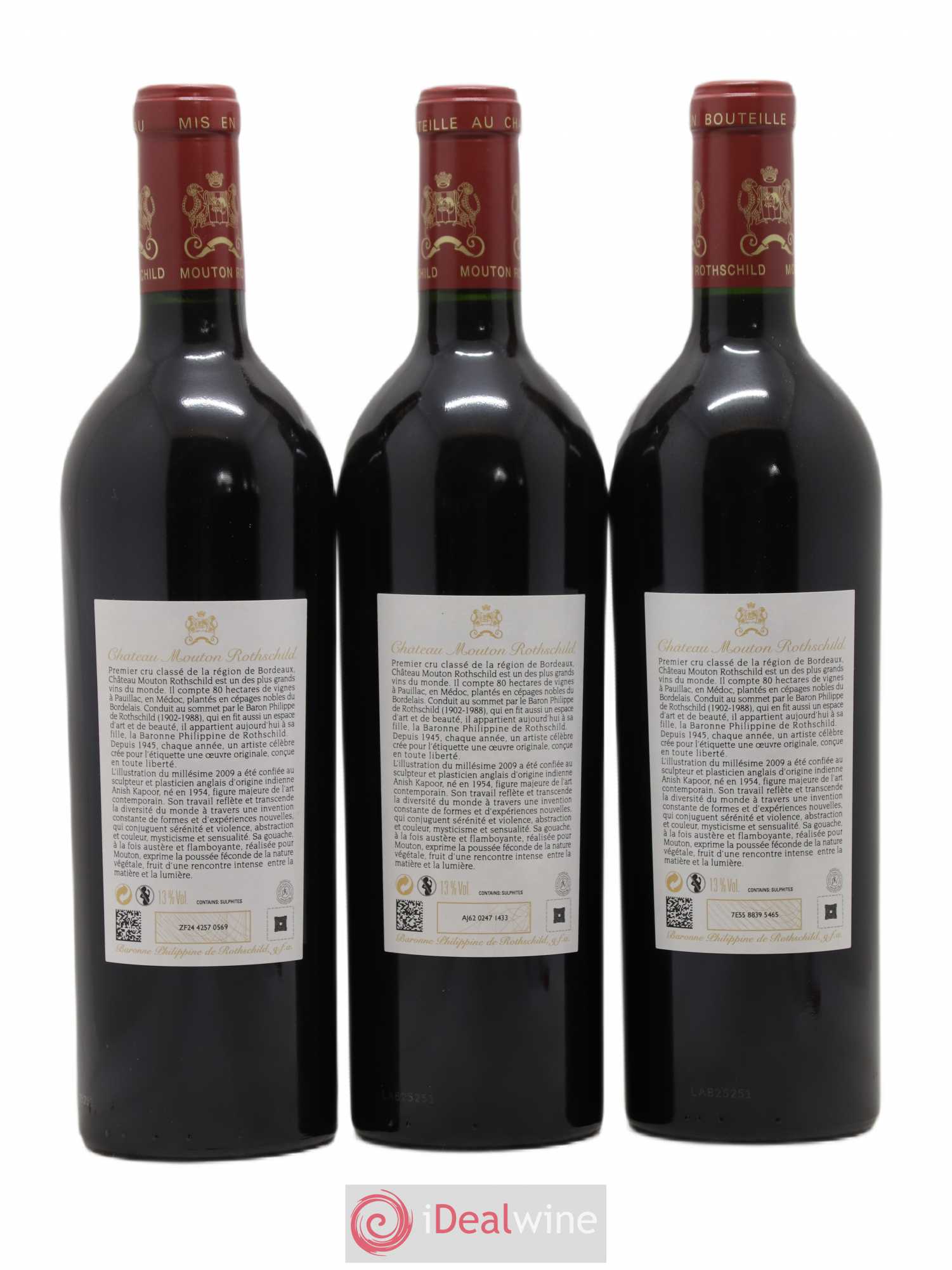 Château Mouton Rothschild 1er Grand Cru Classé 2009 - Lot de 6 bouteilles - 4
