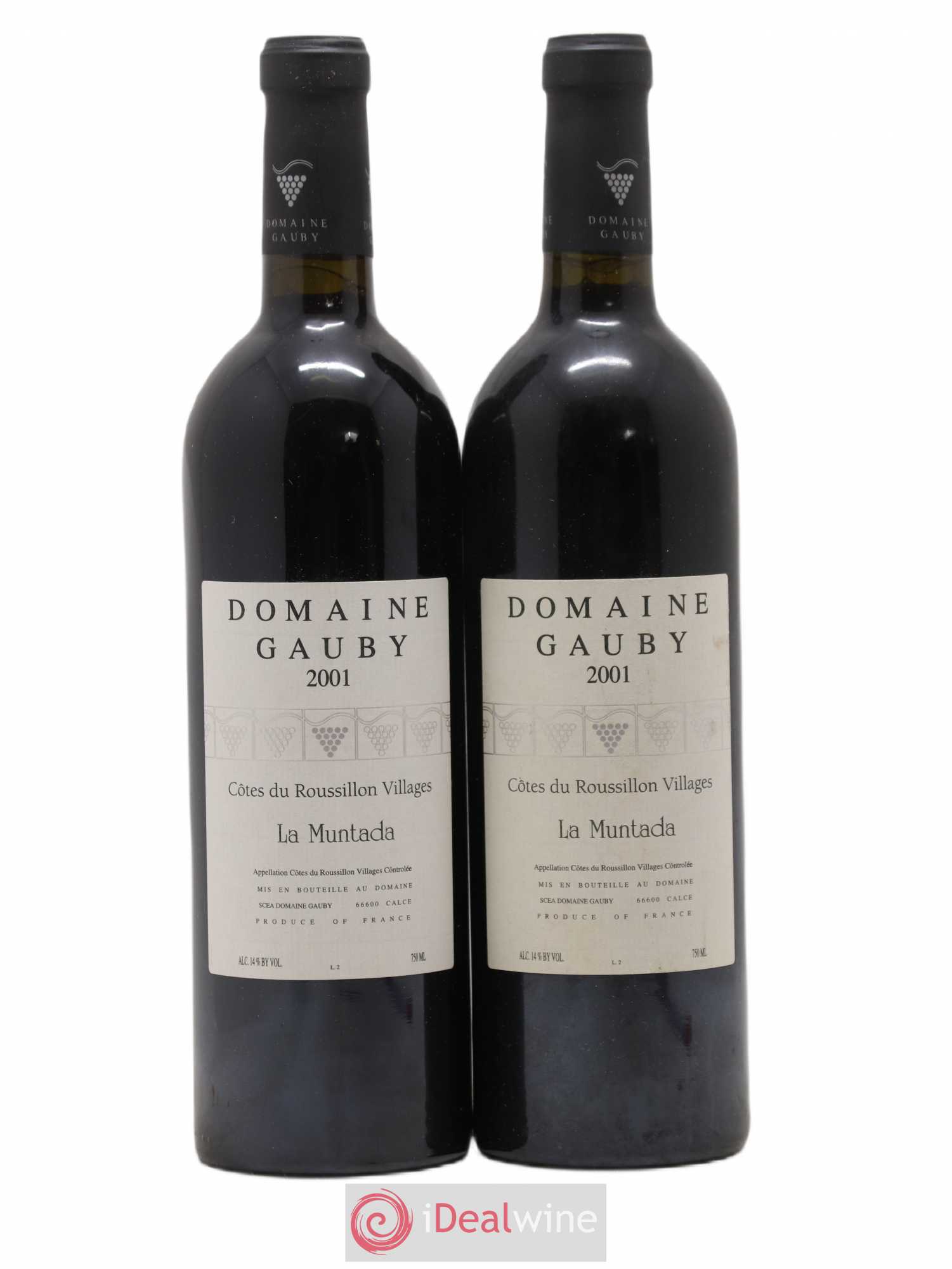 Côtes Catalanes (anciennement Côtes du Roussillon Villages) La Muntada Gauby (Domaine) 2001 - Lot de 2 bouteilles - 0