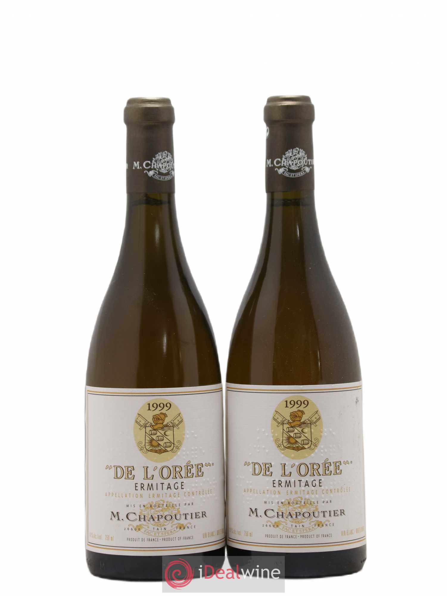 Hermitage Ermitage de l'Orée Chapoutier 1999 - Lot de 2 bouteilles - 0