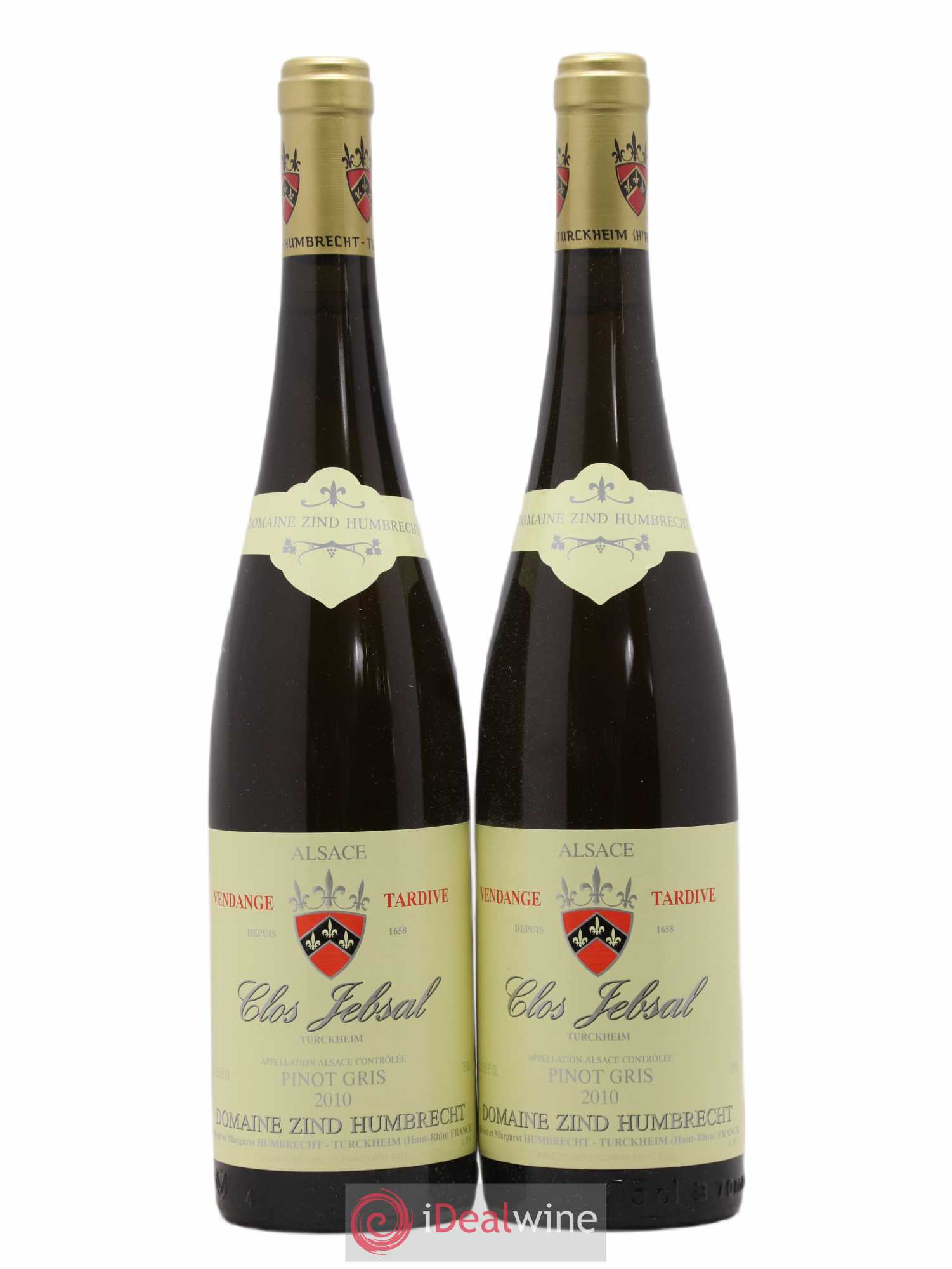 Alsace Pinot Gris Clos Jebsal Vendanges Tardives Zind-Humbrecht (Domaine) 2010 - Lotto di 2 bottiglie - 0
