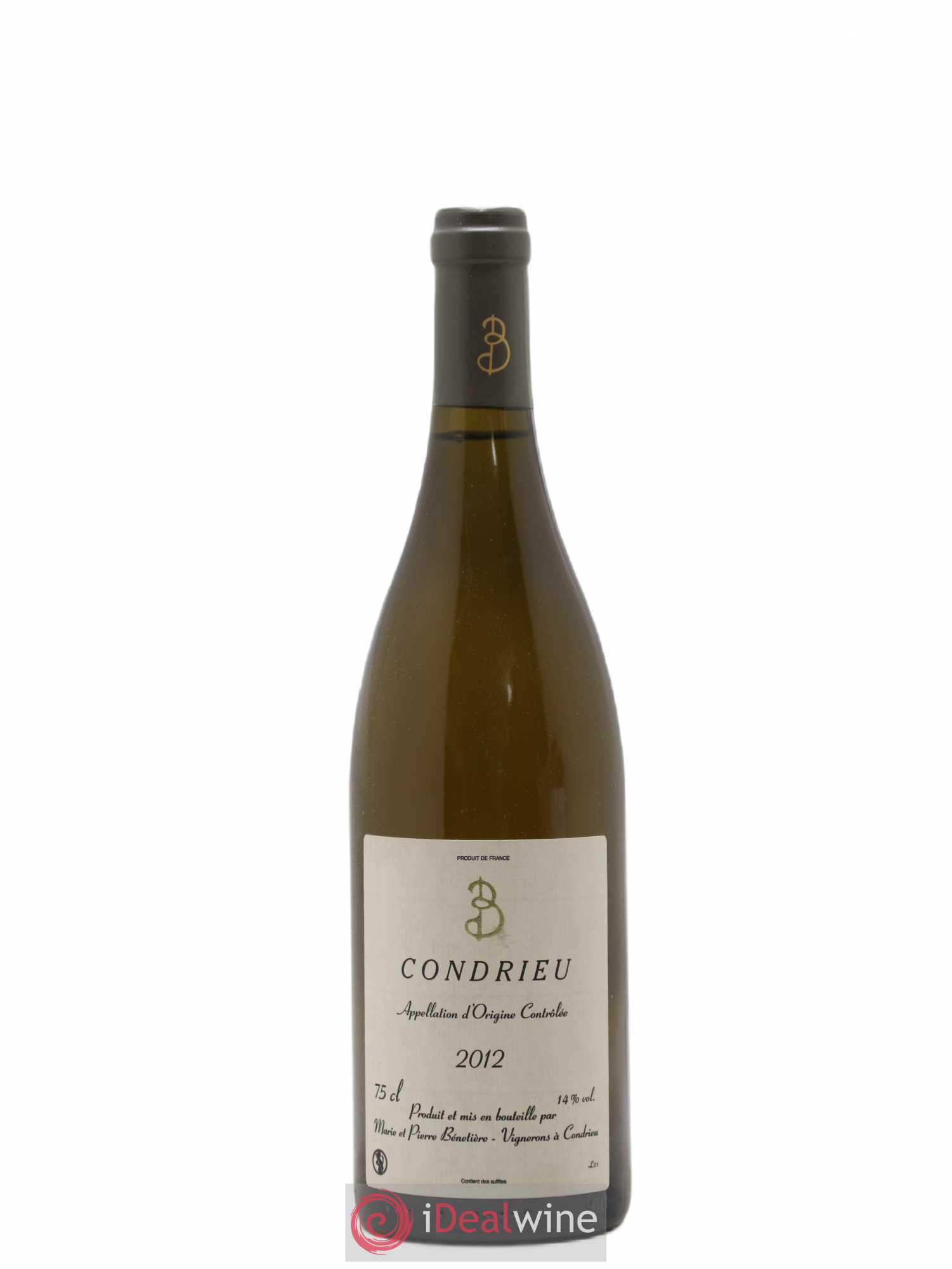 Condrieu Marie et Pierre Bénetière (Domaine) 2012 - Lot de 1 bouteille - 0