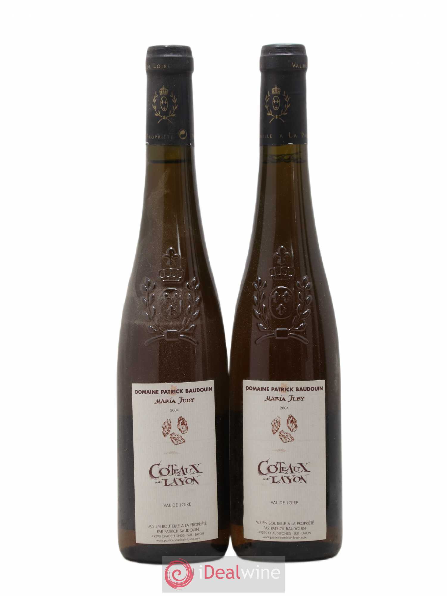 Coteaux du Layon Maria Juby Baudouin 50cl 2004 - Lotto di 2 bottiglie - 0