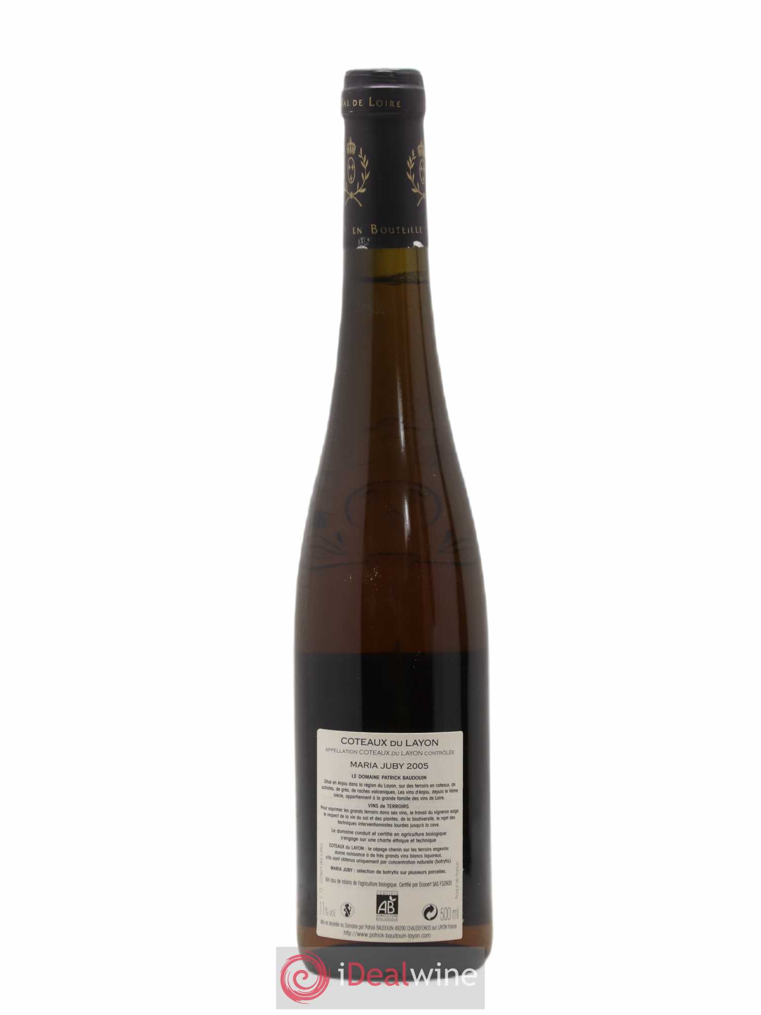 Coteaux du Layon Maria Juby Baudouin 50cl 2005 - Posten von 1 Flasche - 1