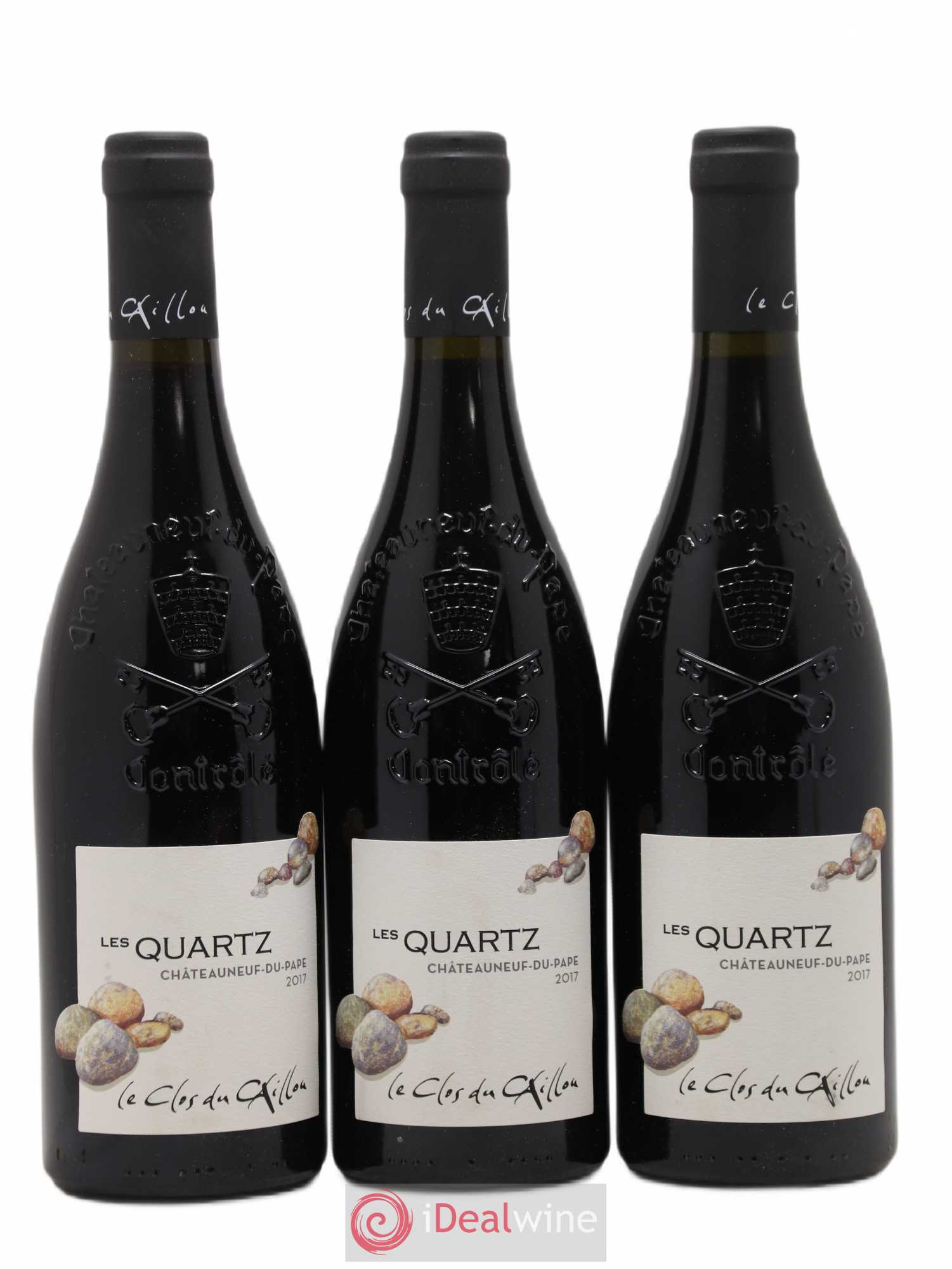 Châteauneuf-du-Pape Les Quartz Clos du Caillou 2017 - Lot de 3 bouteilles - 0