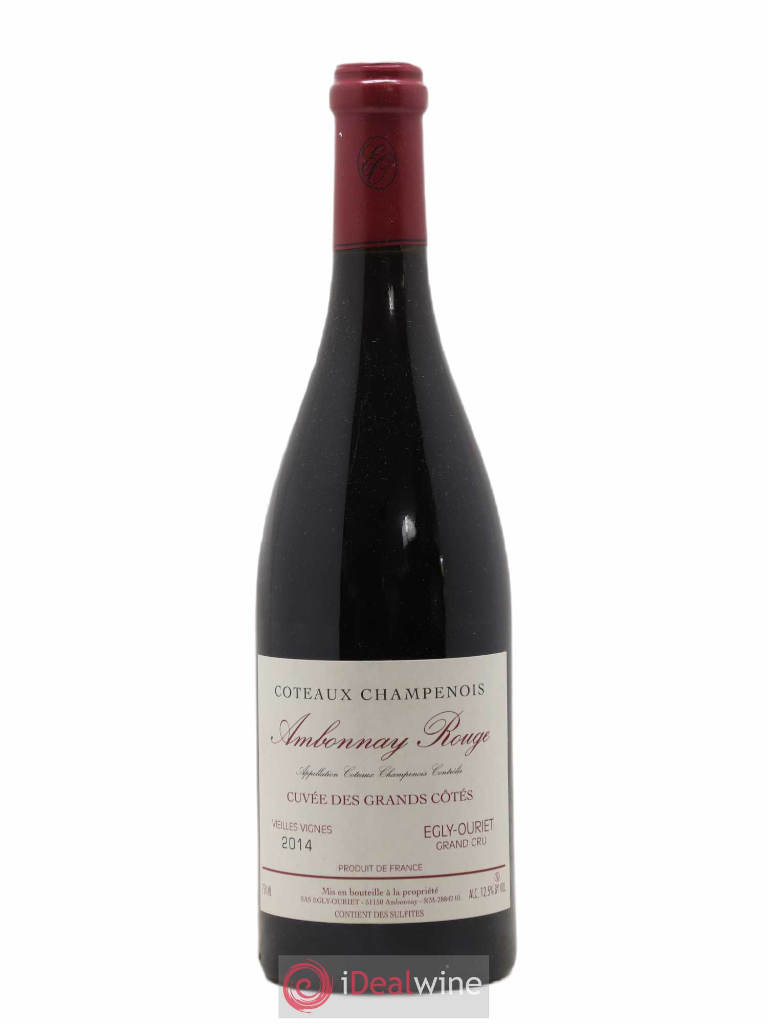 Ambonnay Cuvée des Grands Côtés VV Grand Cru Egly-Ouriet 2014 - Lot de 1 bouteille - 0