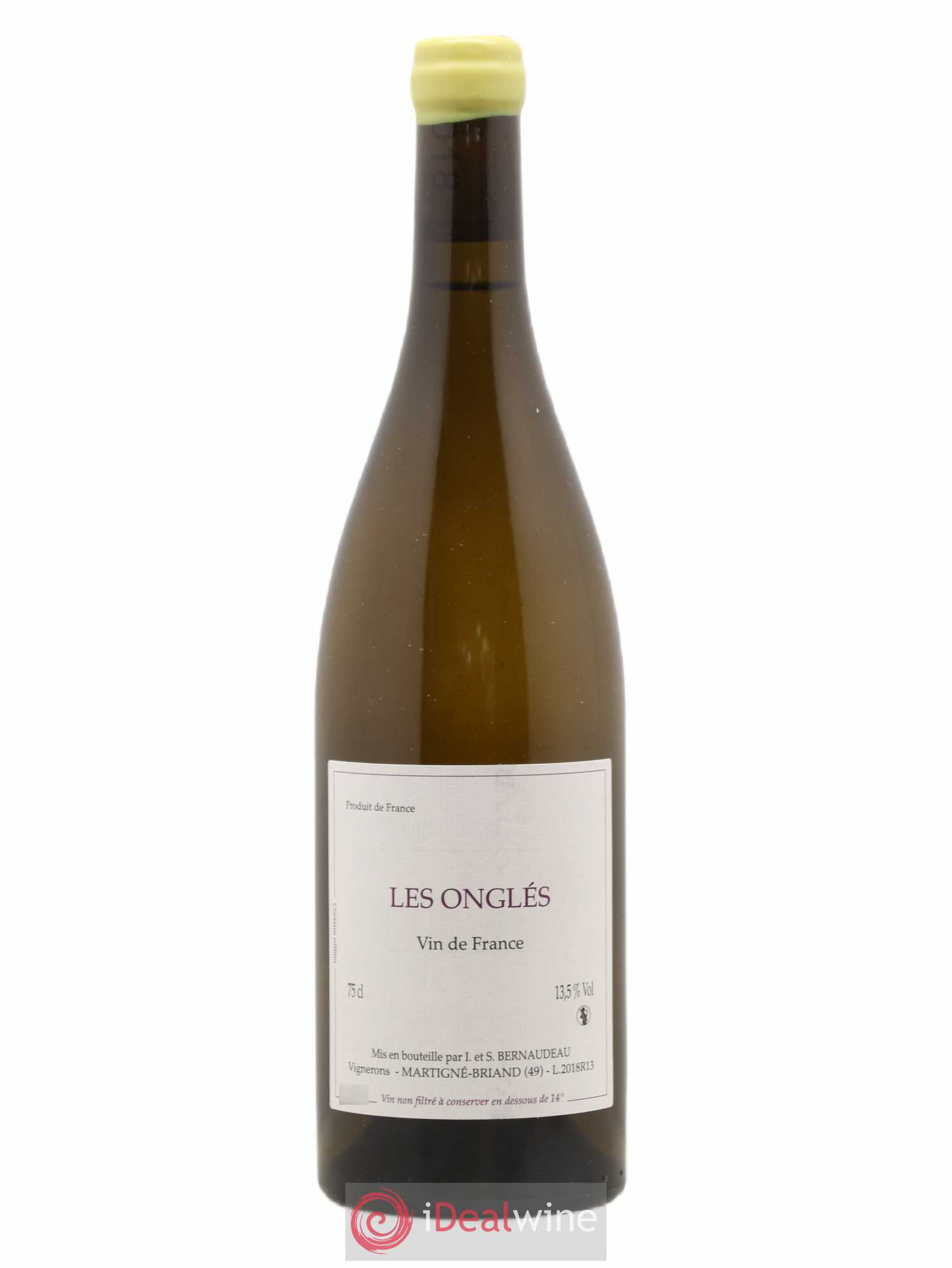 Vin de France Les Onglés Stéphane Bernaudeau 2018 - Lot de 1 bouteille - 0