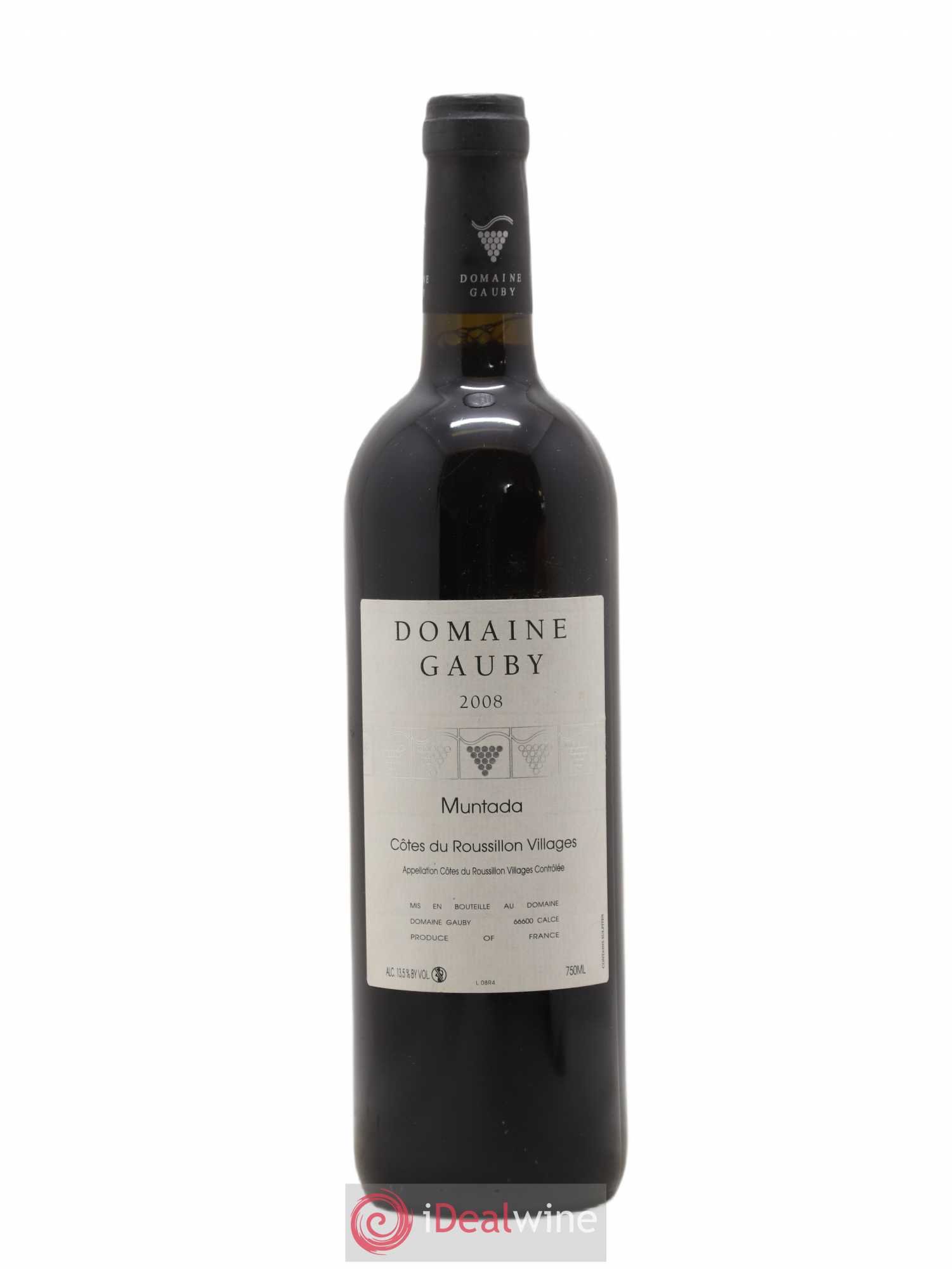 Côtes Catalanes (anciennement Côtes du Roussillon Villages) La Muntada Gauby (Domaine) 2008 - Lot de 1 bouteille - 0