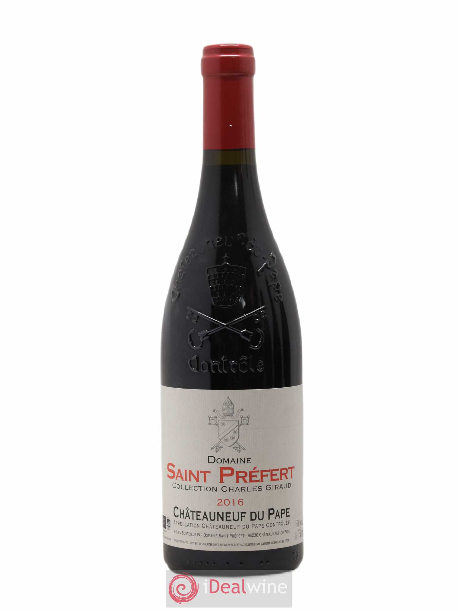 Châteauneuf-du-Pape Collection Charles Giraud Domaine Saint-Préfert 2016 - Lot de 1 bouteille - 0