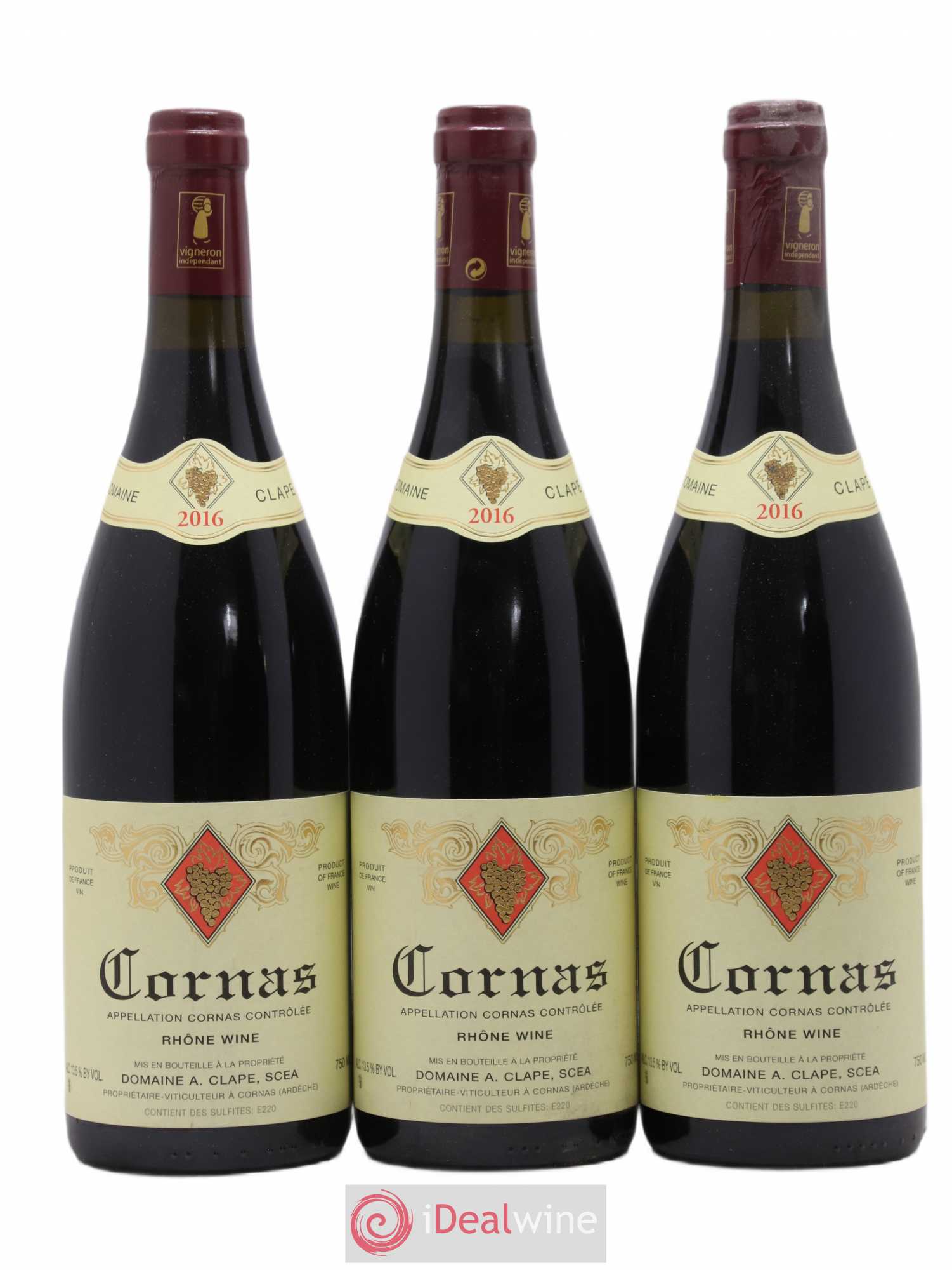 Cornas Auguste Clape 2016 - Lot de 3 bouteilles - 0
