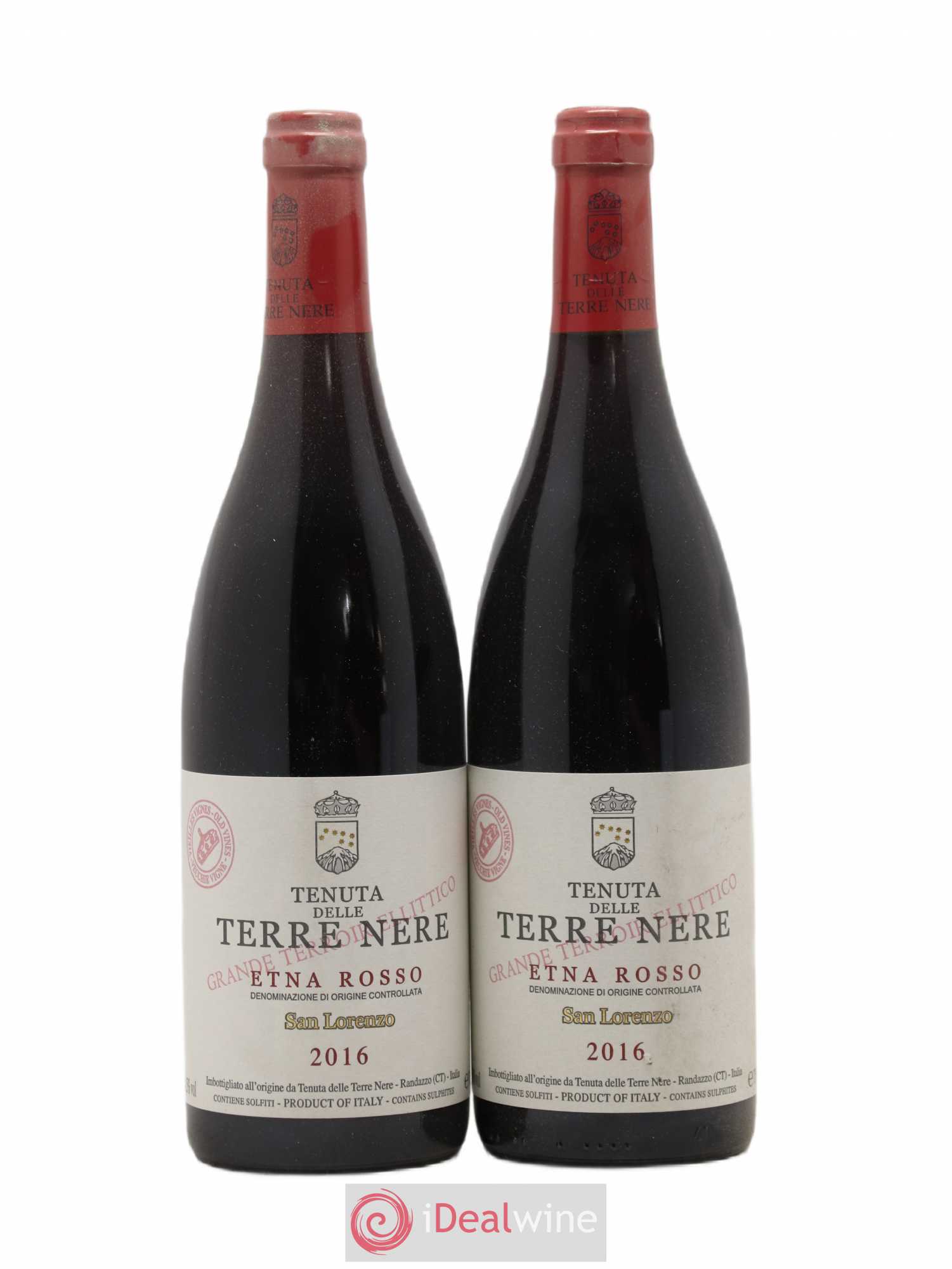 Etna Rosso DOC Tenuta delle Terre Nere San Lorenzo 2016 - Lot de 2 bouteilles - 0