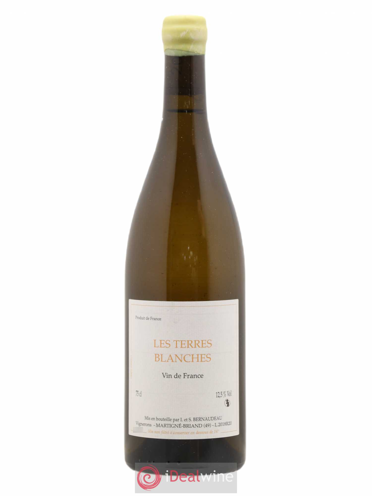 Vin de France Les Terres Blanches Stéphane Bernaudeau 2018 - Lot de 1 bouteille - 0
