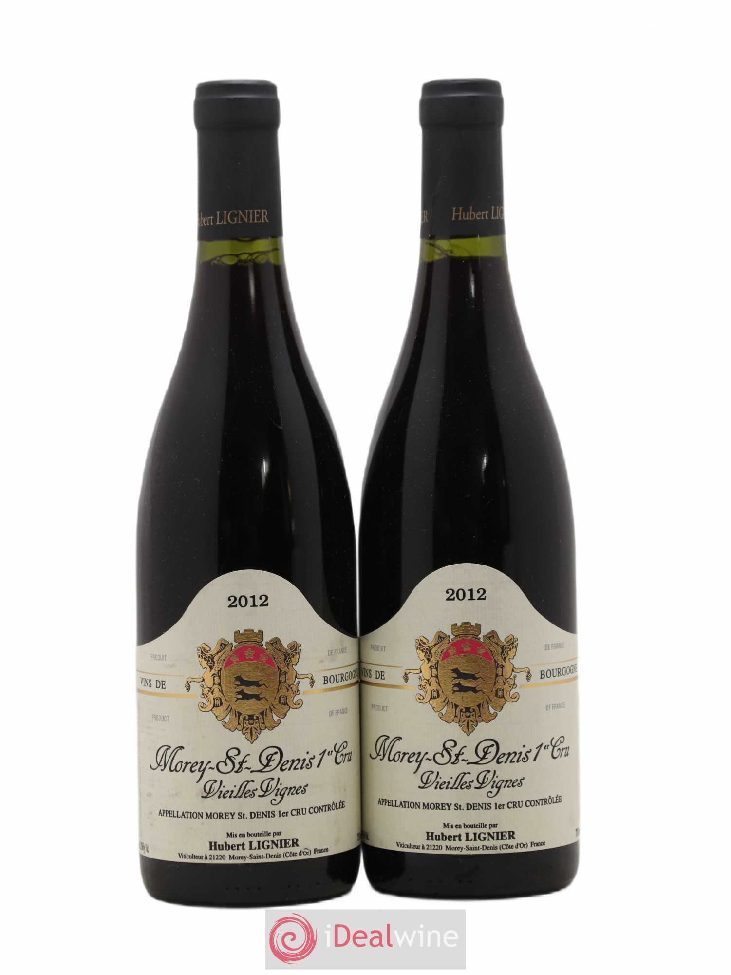 Morey-Saint-Denis 1er Cru Vieilles Vignes Hubert Lignier (Domaine) 2012 - Lot de 2 bouteilles - 0