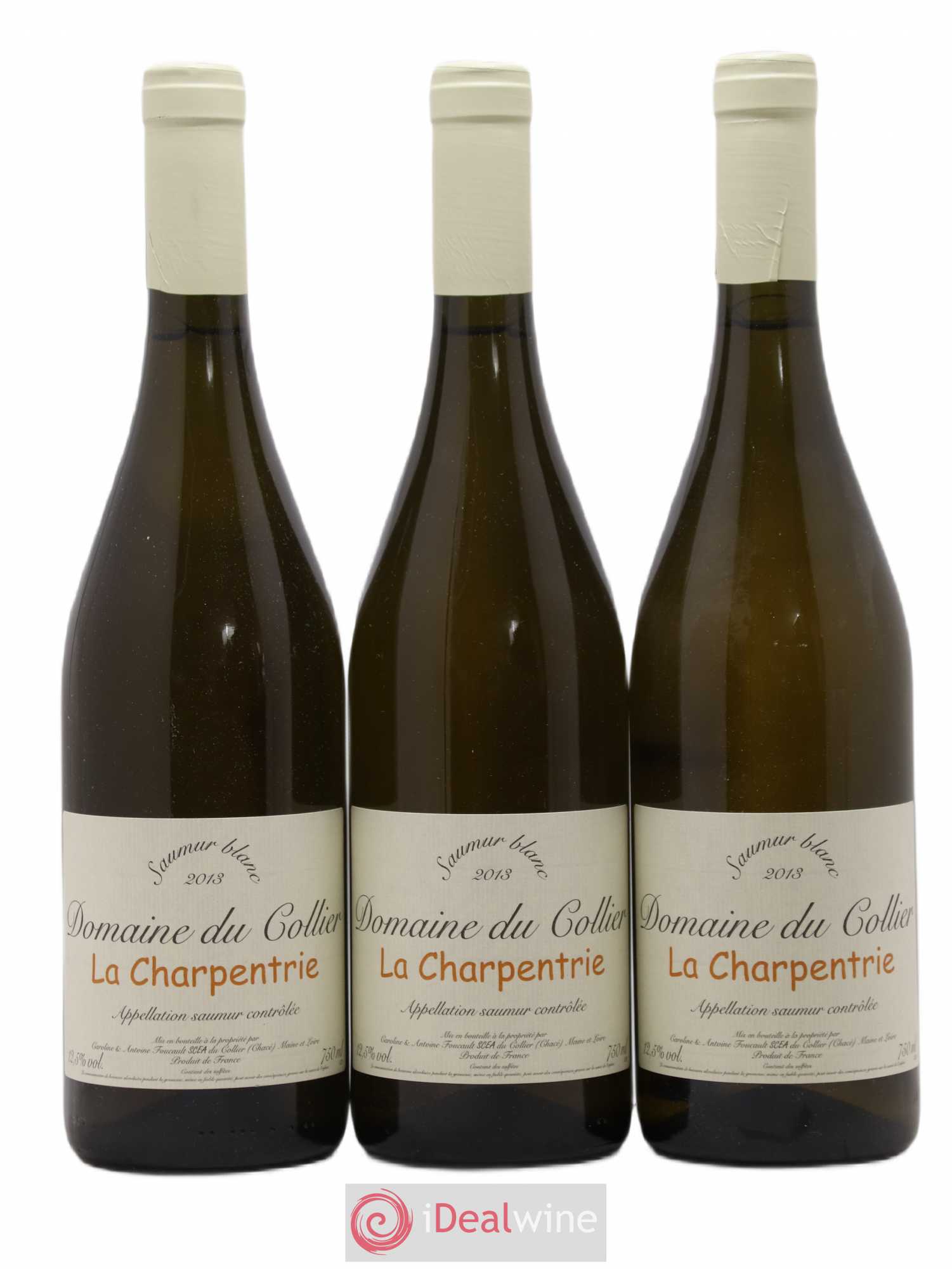 Saumur La Charpentrie Domaine du Collier 2013 - Lot de 3 bouteilles - 0
