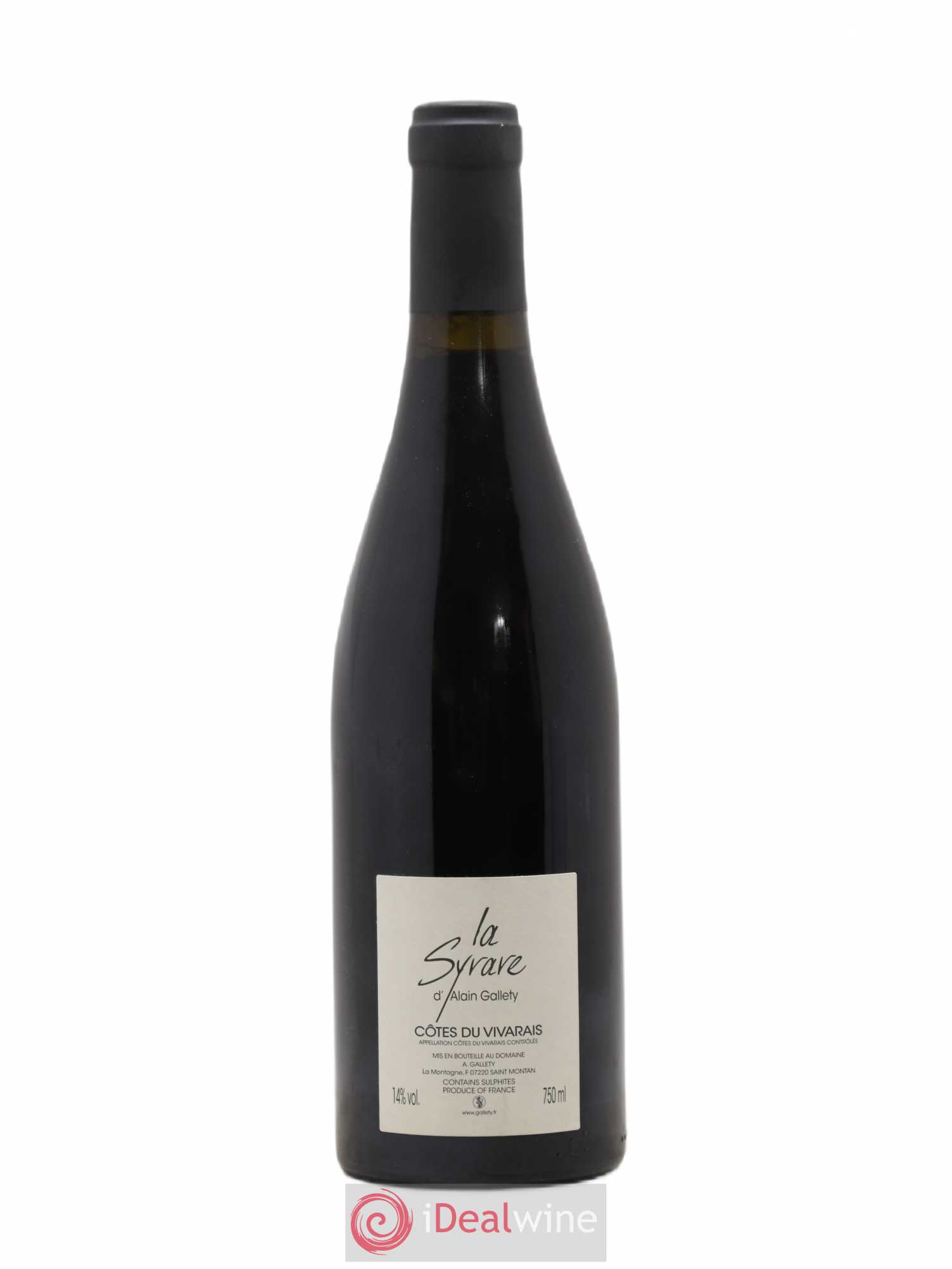 Côtes du Vivarais La Syrare Gallety (Domaine) 2011 - Lot de 1 bouteille - 1