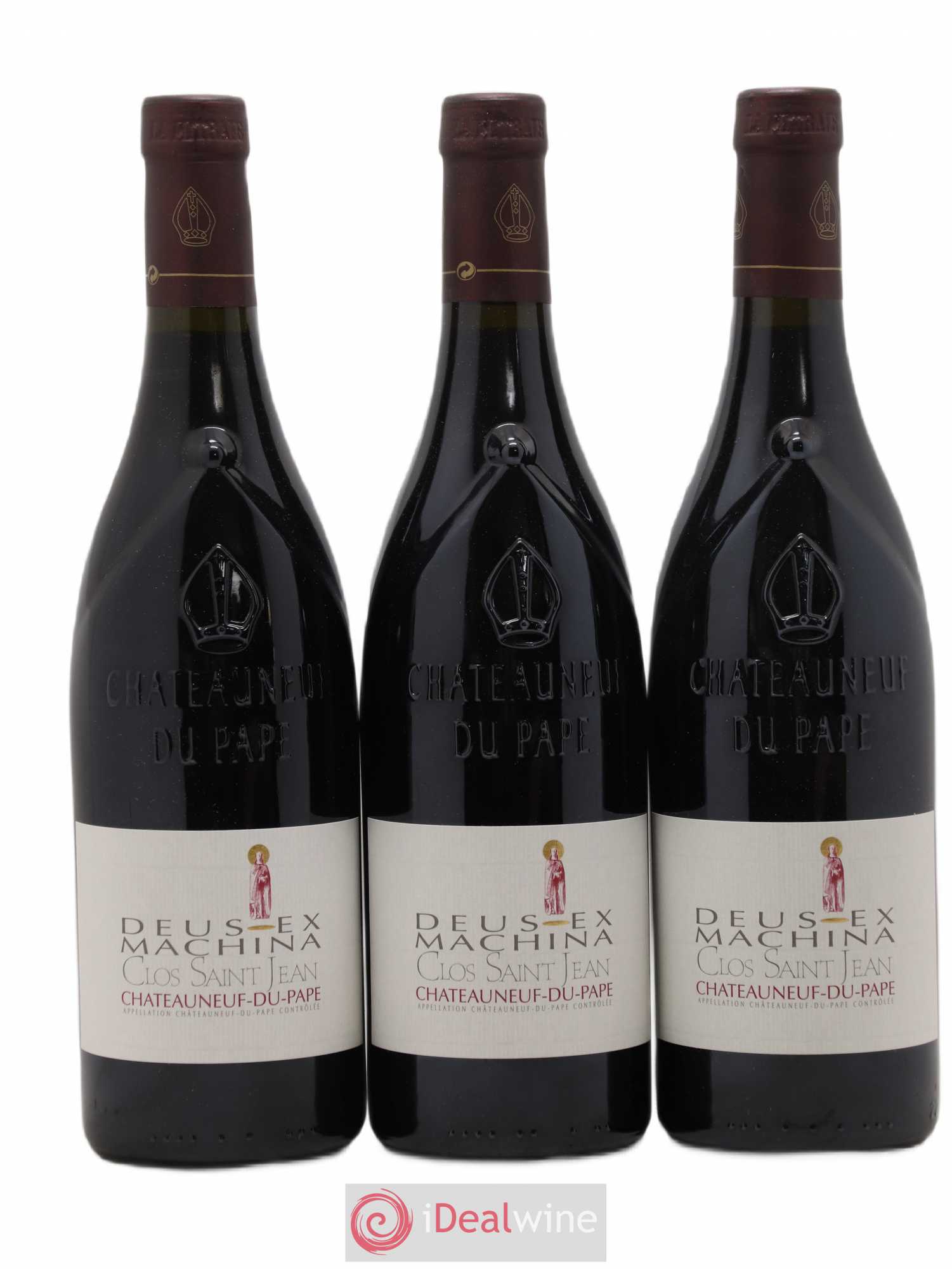 Châteauneuf-du-Pape Clos Saint-Jean Deus Ex Machina Pascal et Vincent Maurel 2017 - Lot de 3 bouteilles - 0