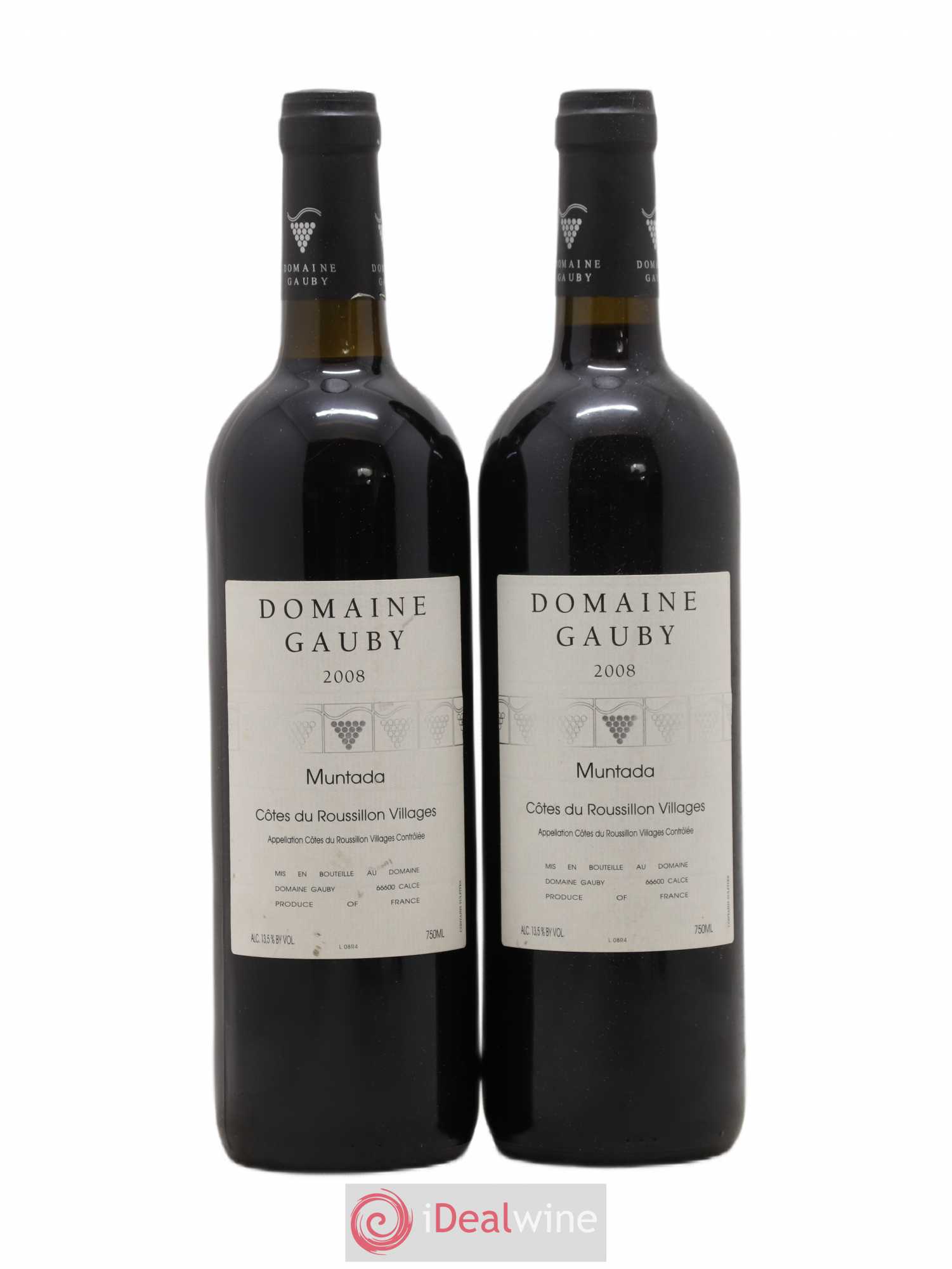 Côtes Catalanes (anciennement Côtes du Roussillon Villages) La Muntada Gauby (Domaine) 2008 - Lot de 2 bouteilles - 0