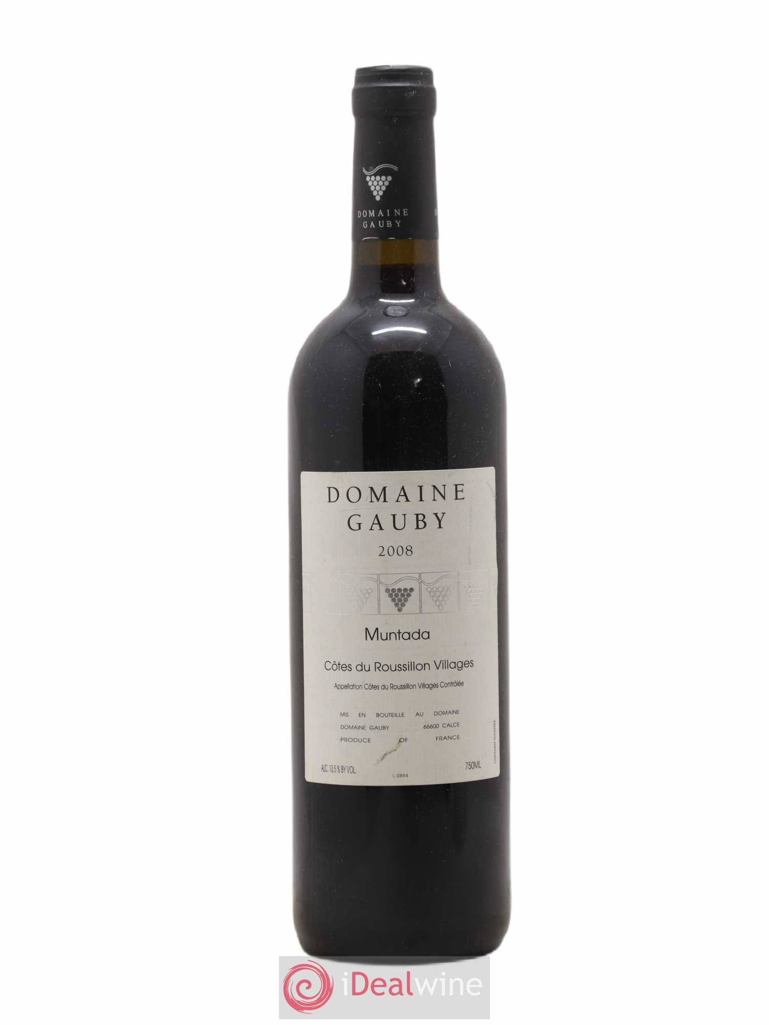 Côtes Catalanes (anciennement Côtes du Roussillon Villages) La Muntada Gauby (Domaine) 2008 - Lot de 1 bouteille - 0