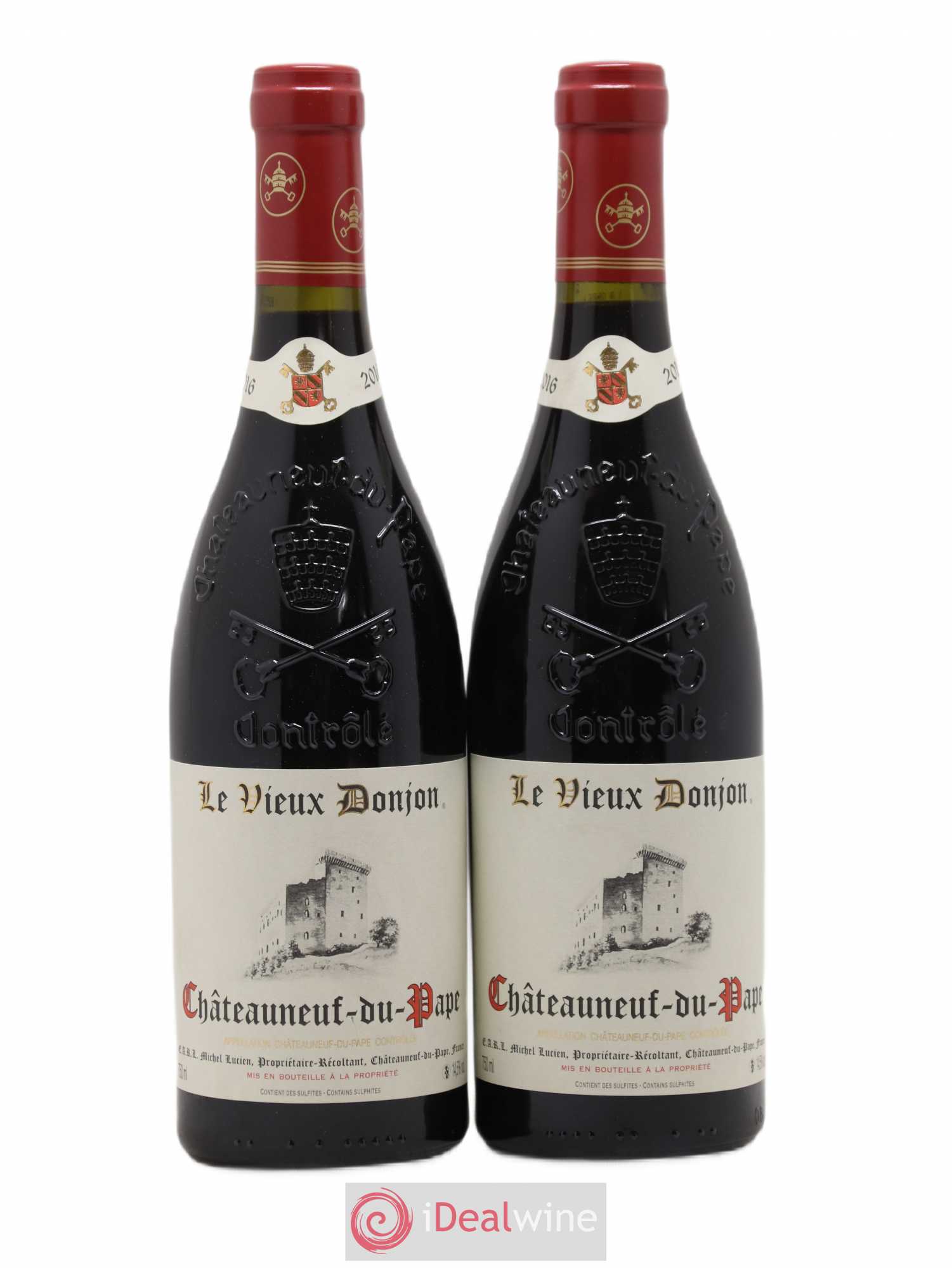 Châteauneuf-du-Pape Le Vieux Donjon Michel Lucien 2016 - Lot de 2 bouteilles - 0